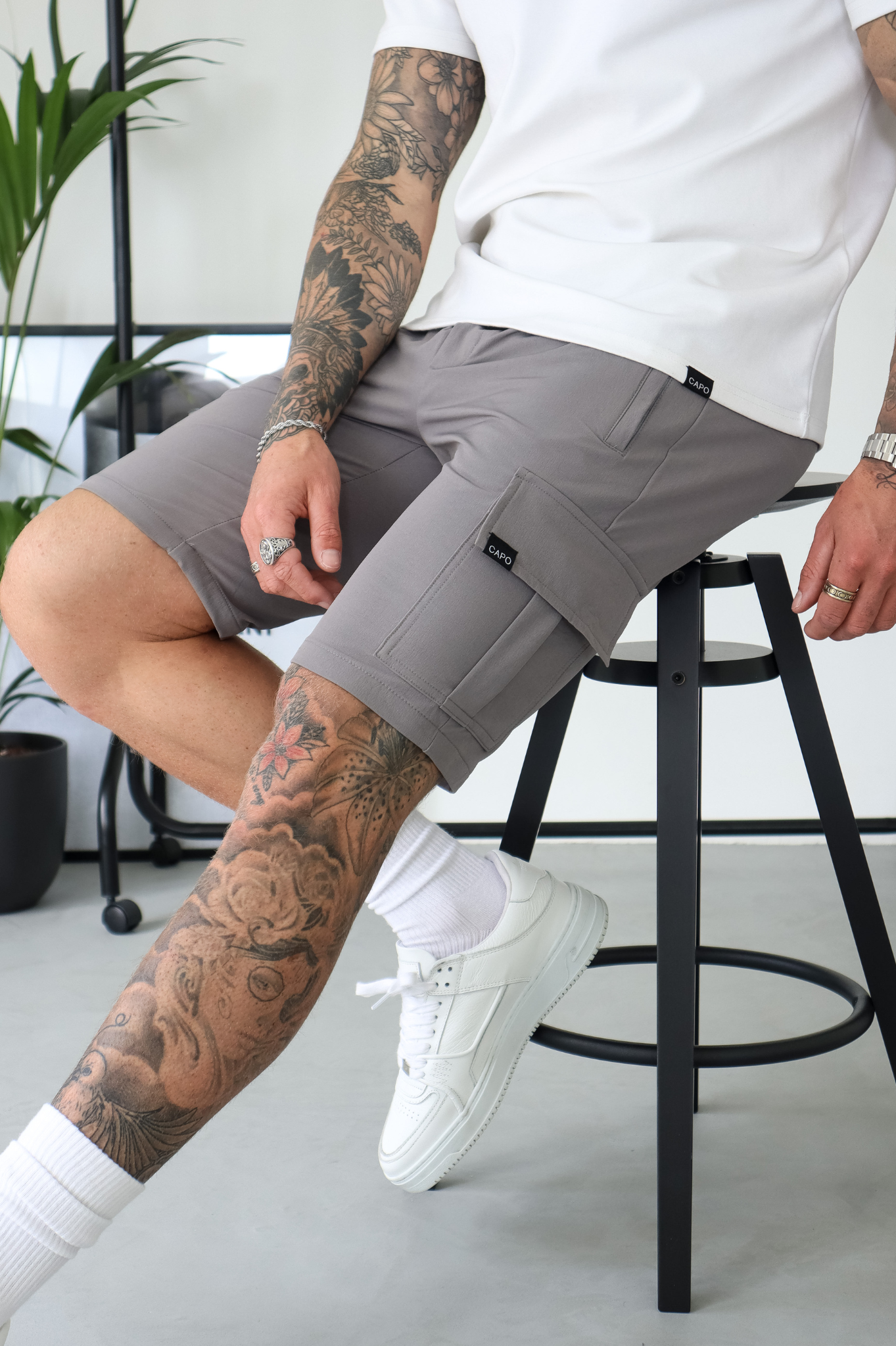 CAPO Utility Cargo Steel Grey Shorts