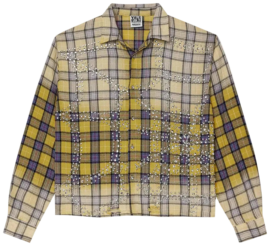 Front View Vale Forever Valley Dreams Lemonhead Flannel Shirt VALE 06 008 LF YL