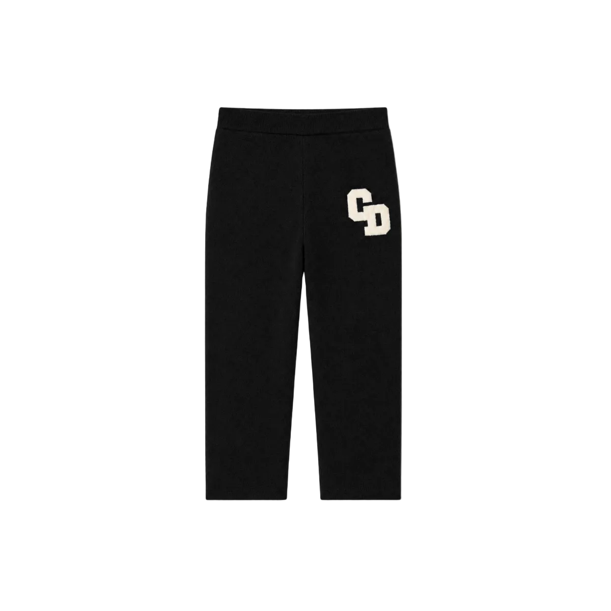 Front view of Cardair CD Logo Knit Black Sweatpants