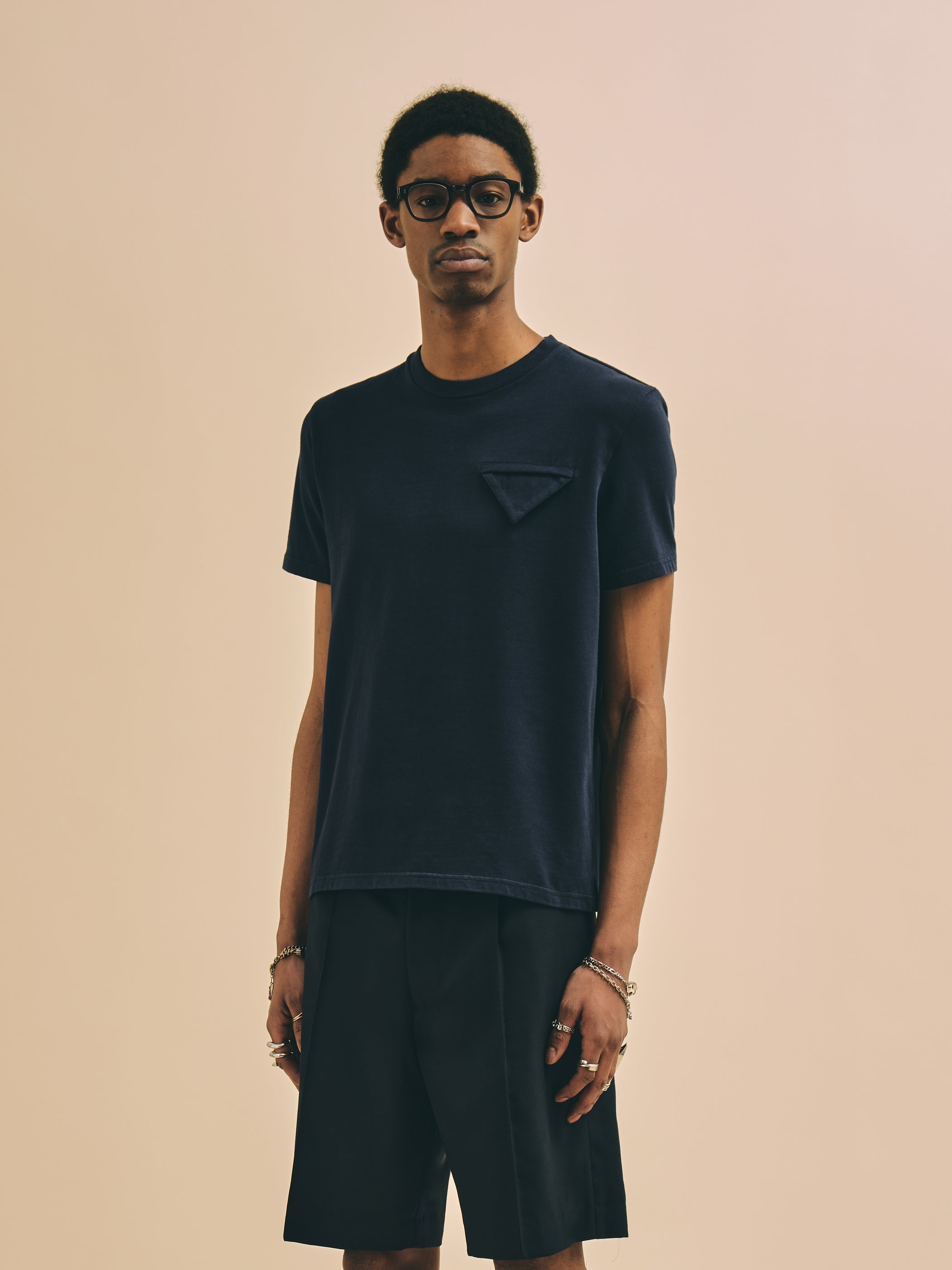 Florence Black Milano Pocket Navy T-Shirt