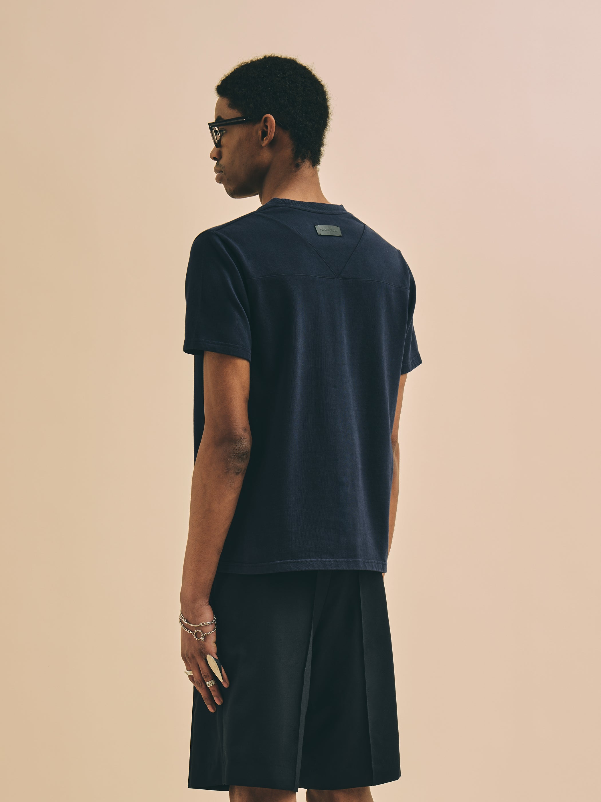 Florence Black Milano Pocket Navy T-Shirt