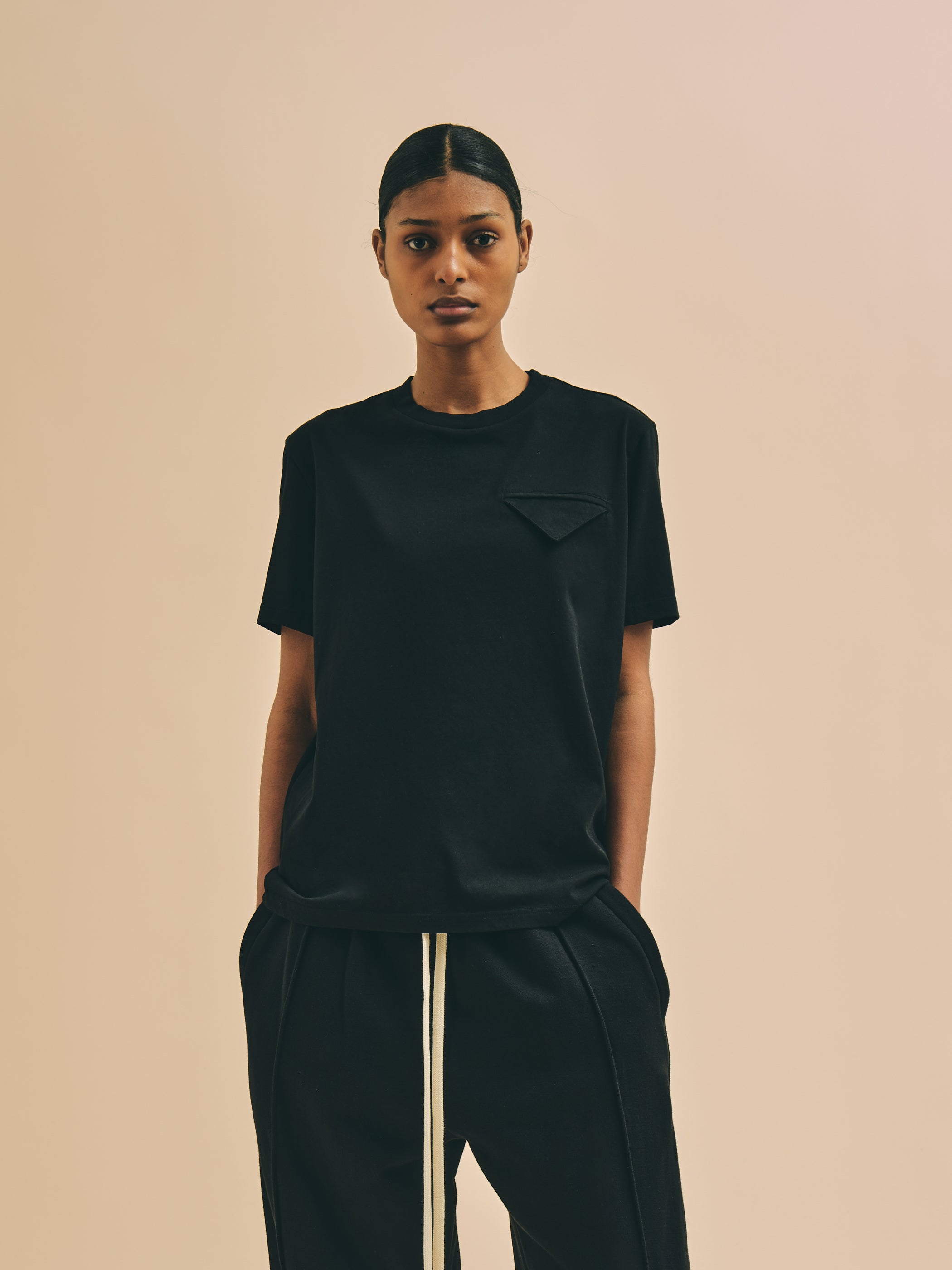 Florence Black Milano Pocket Black T-Shirt