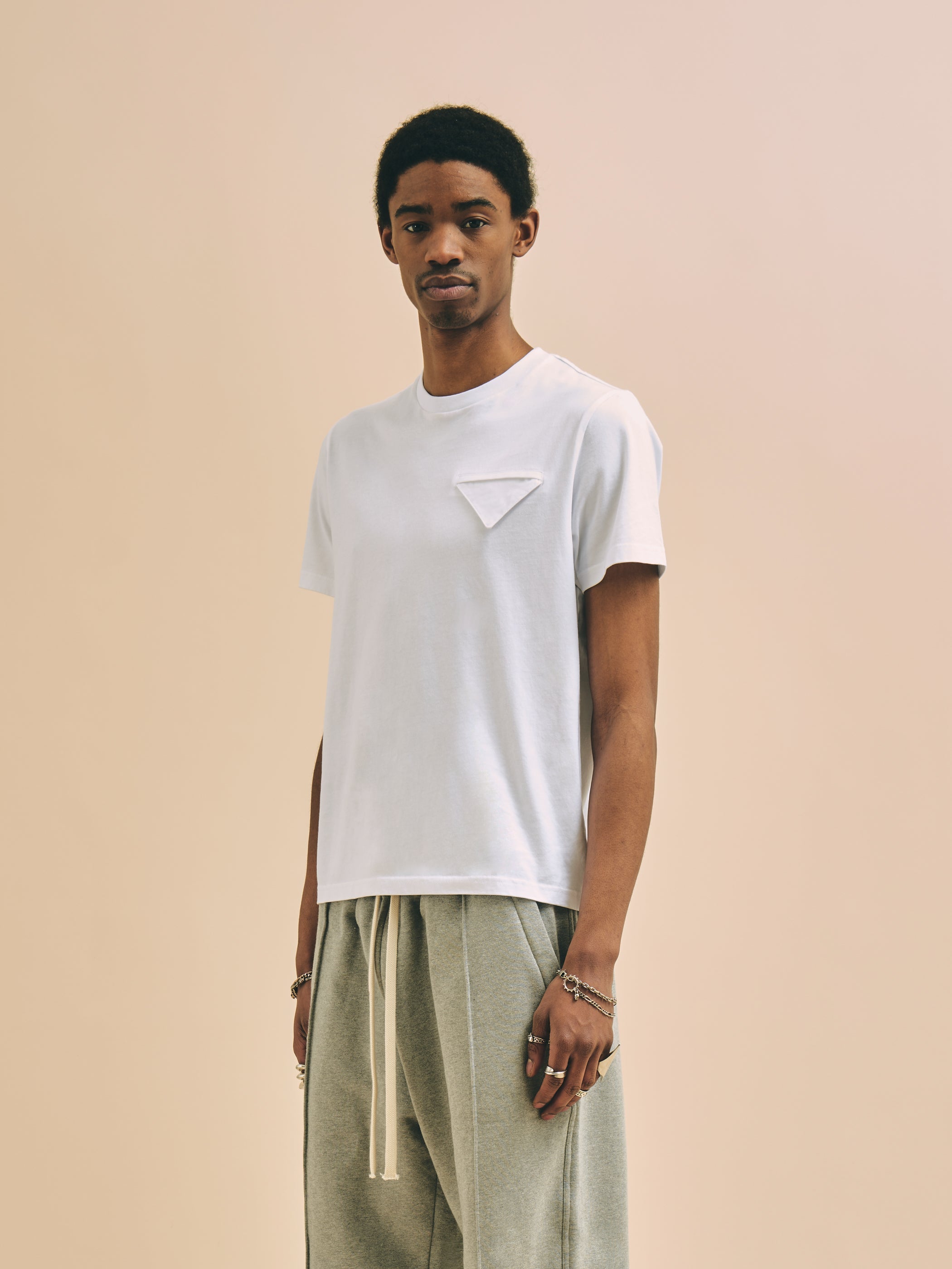 Florence Black Milano Pocket White T-Shirt