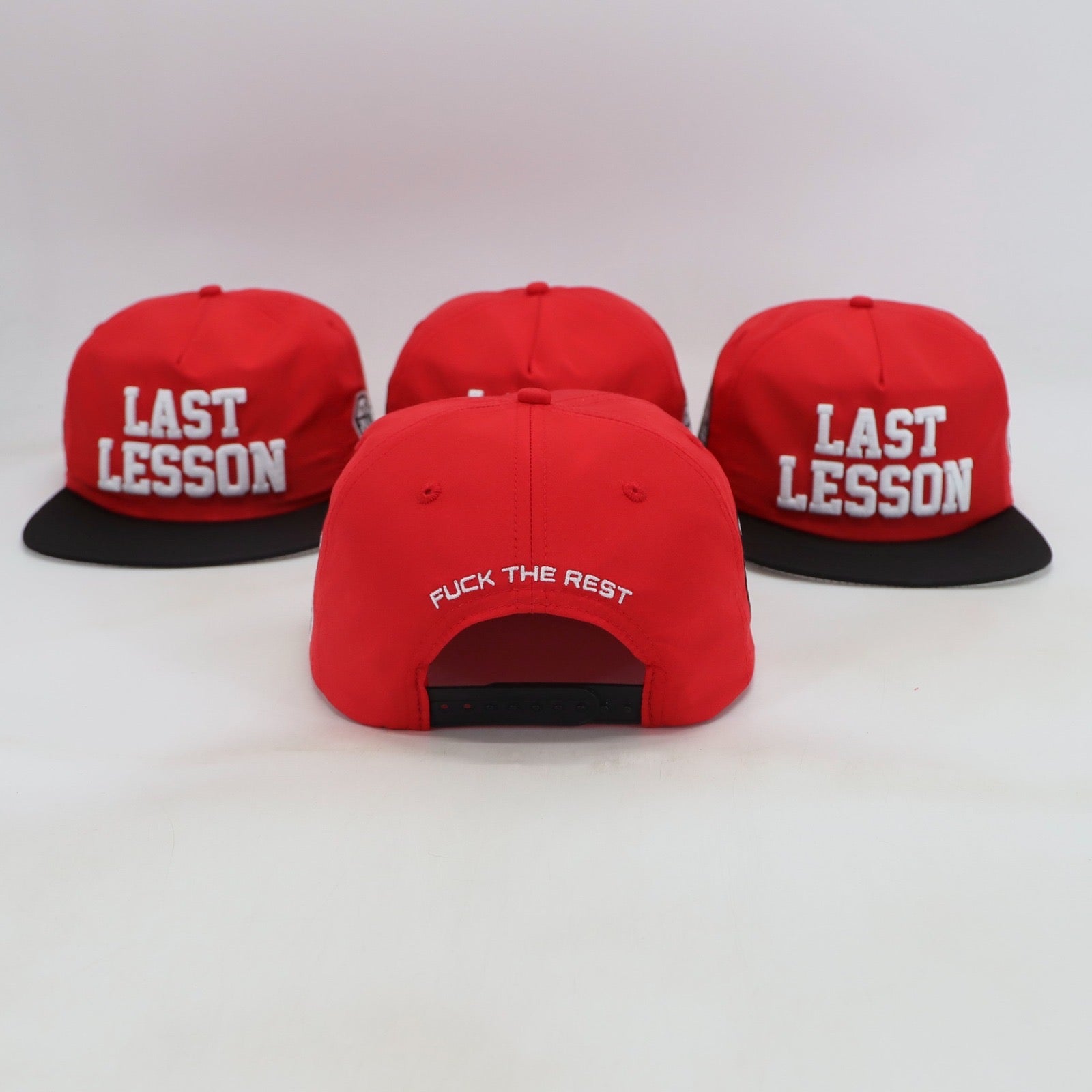 Last Lesson Snapback Red Cap