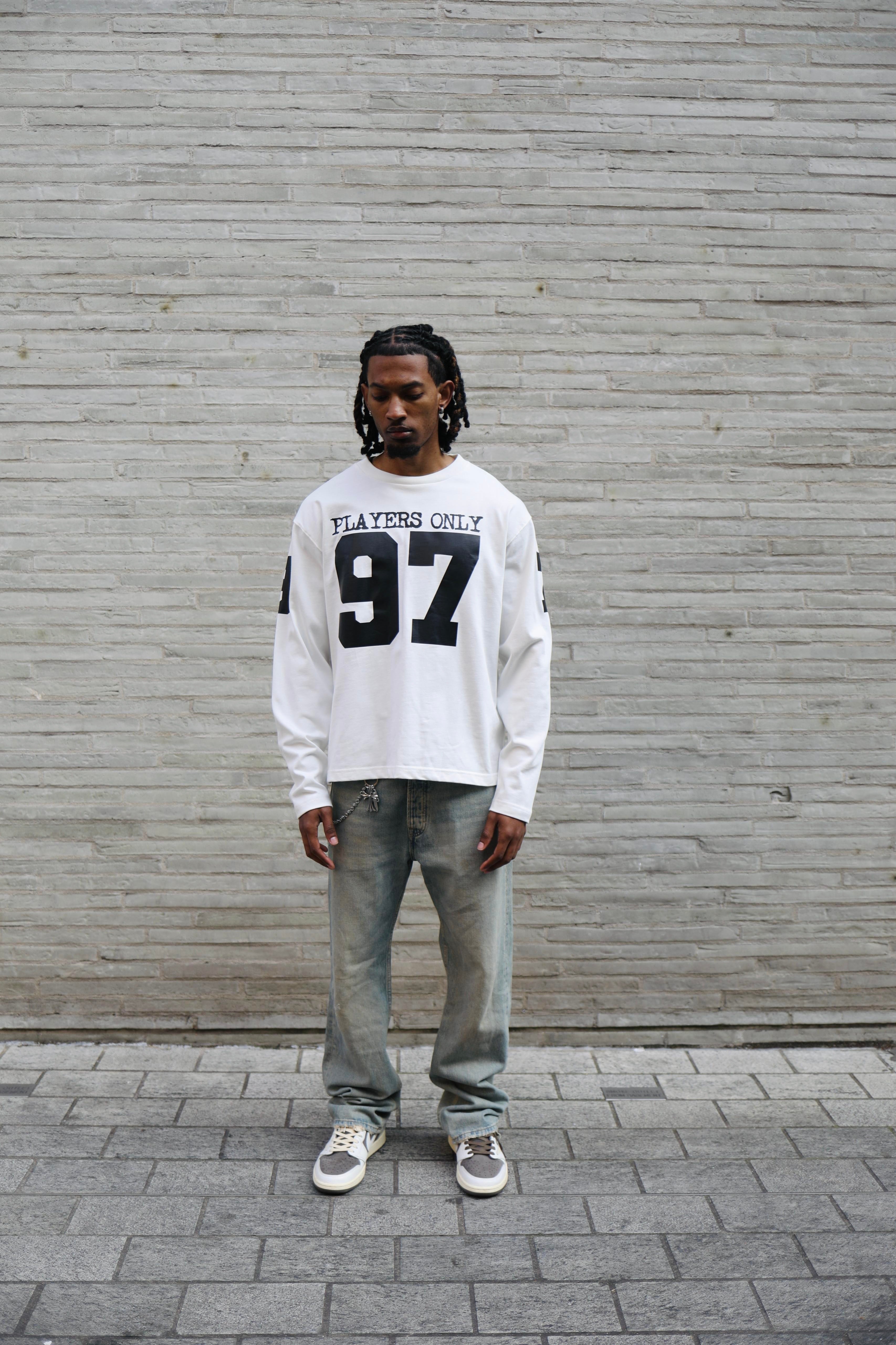 Players Only L/S Jersey Ecru T-Shirt