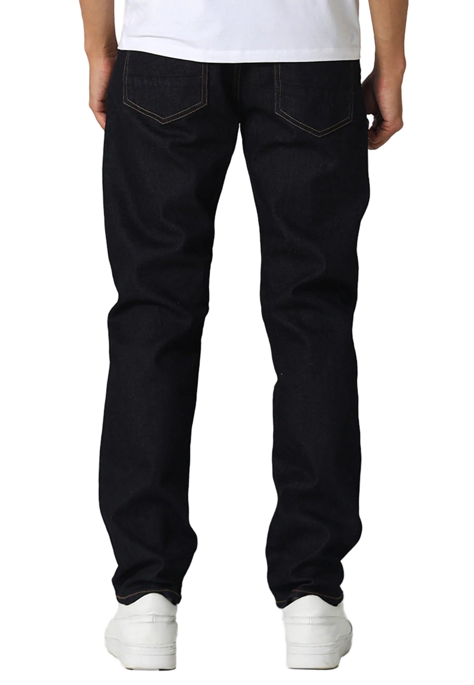 Back View of 883 Police Todd 992 Mattia Regular Fit Jeans