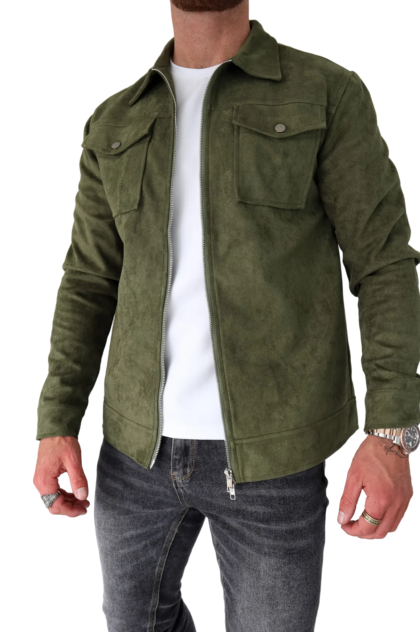 CAPO Suede Olive Jacket