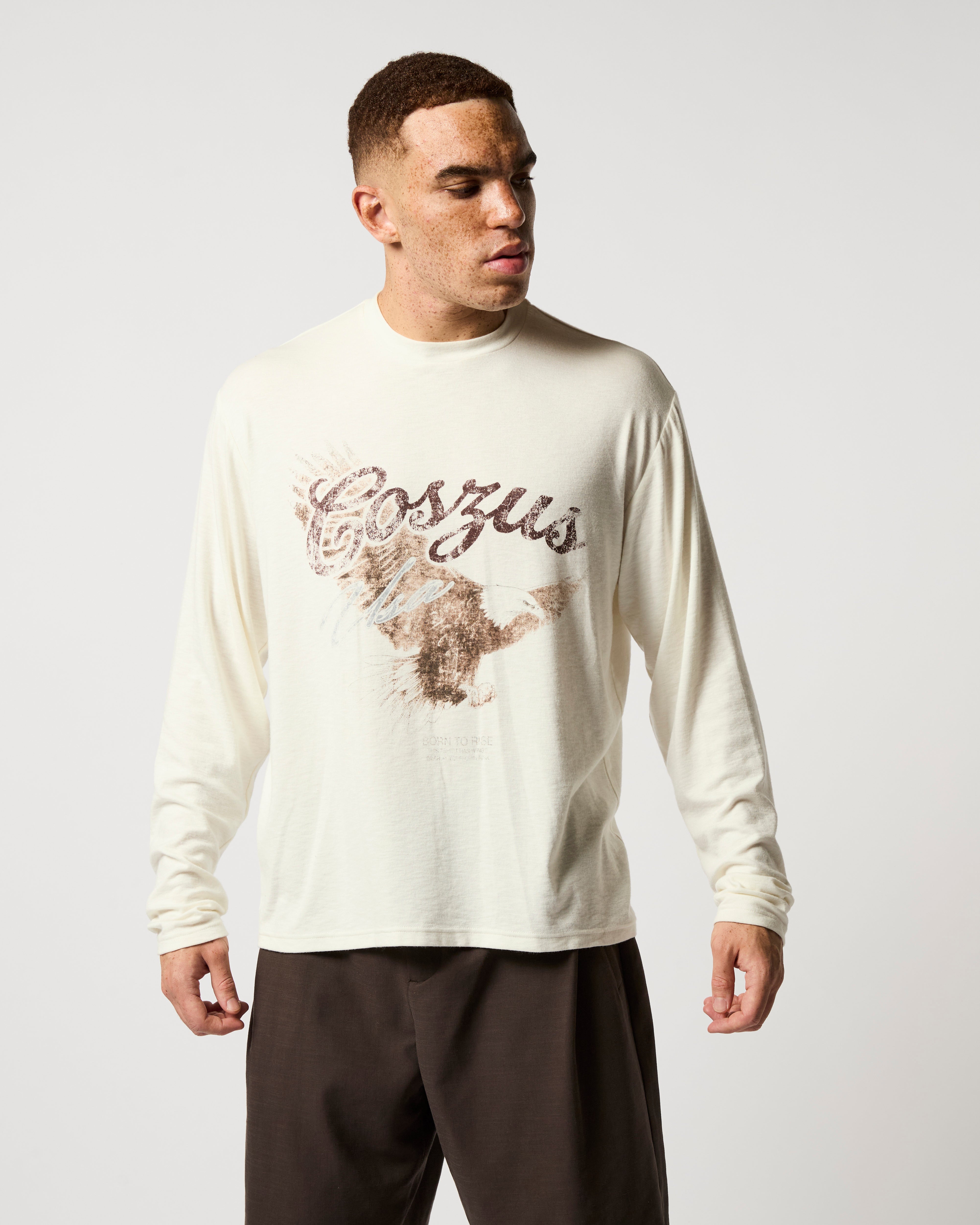 Coszus Eagle L/S White T-Shirt