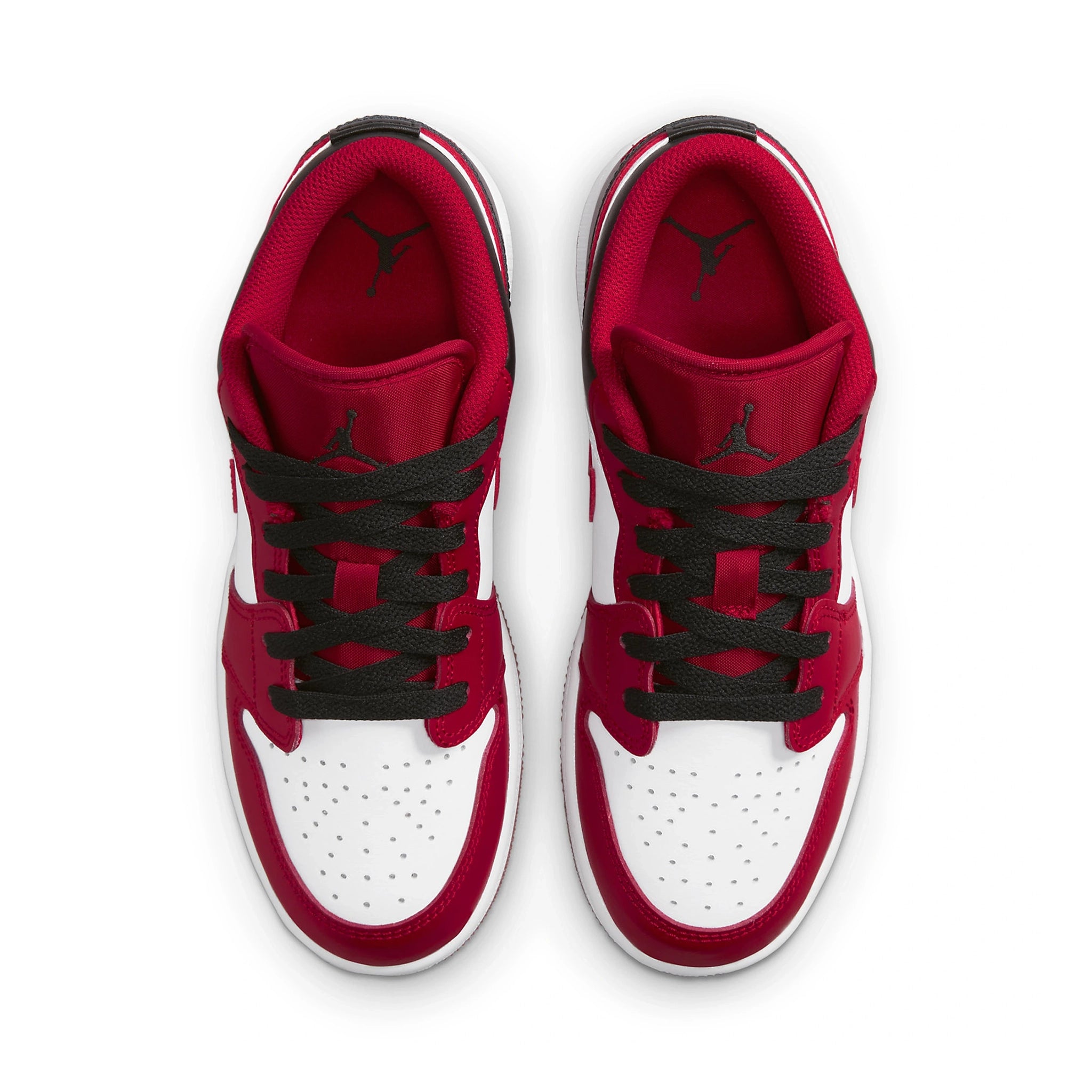 top view of Air Jordan 1 Low Bulls (GS)