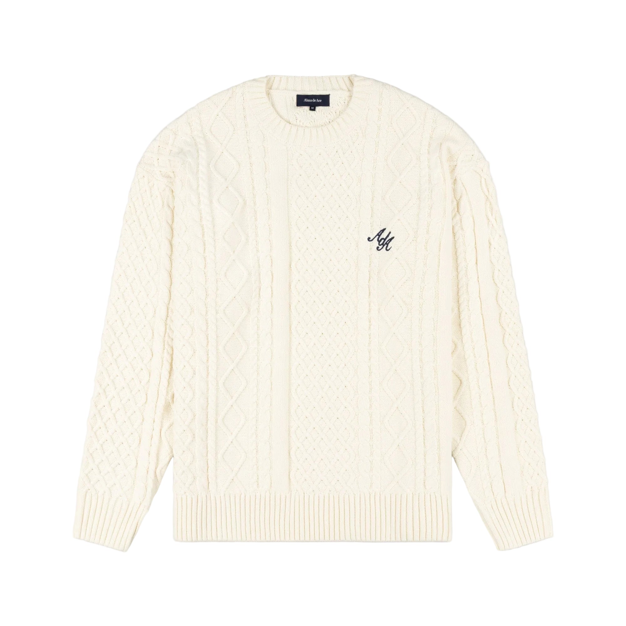 Alma De Ace Lucia Knitted Cream Sweatshirt
