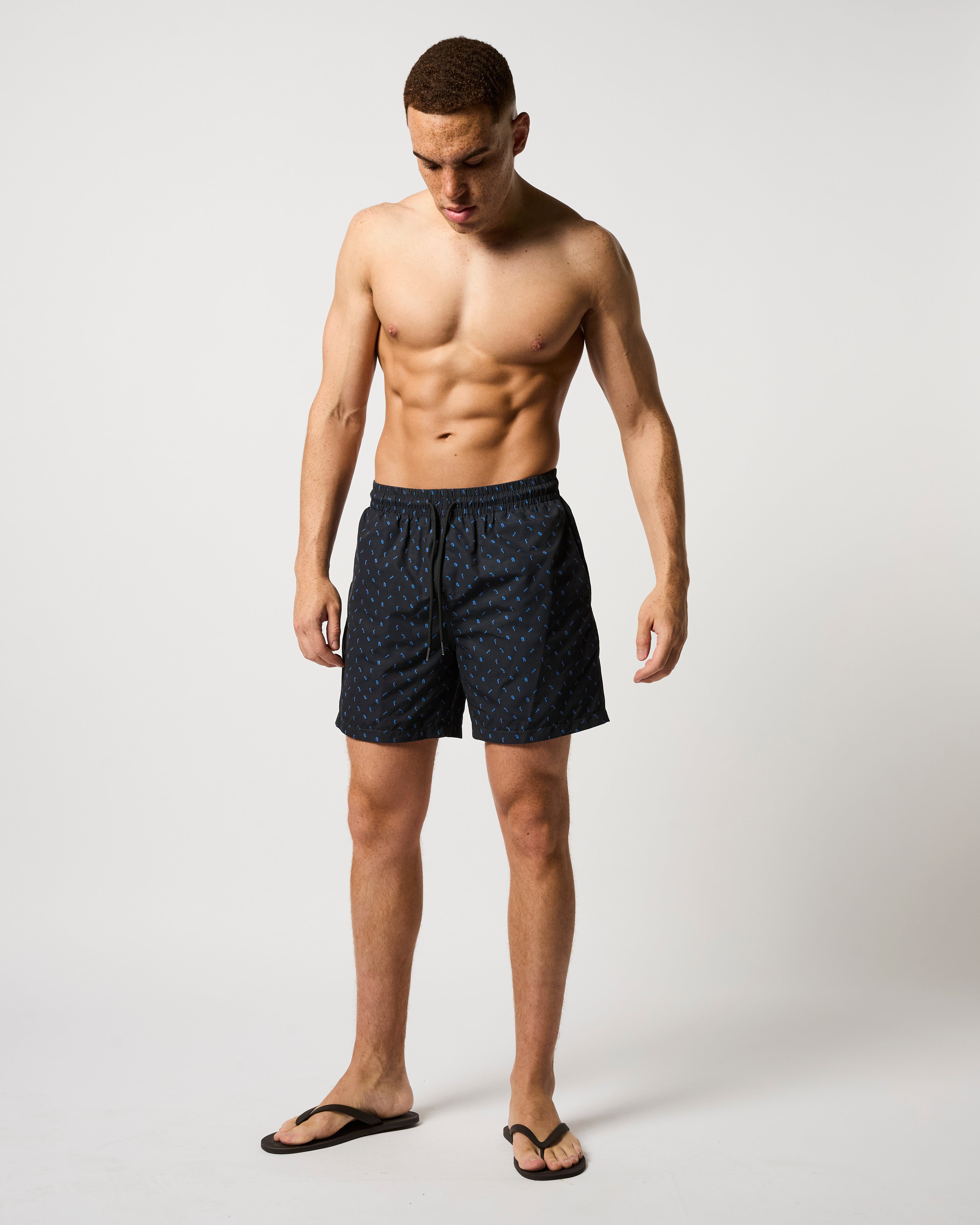 Coszus Blueprint Blue Swim Shorts