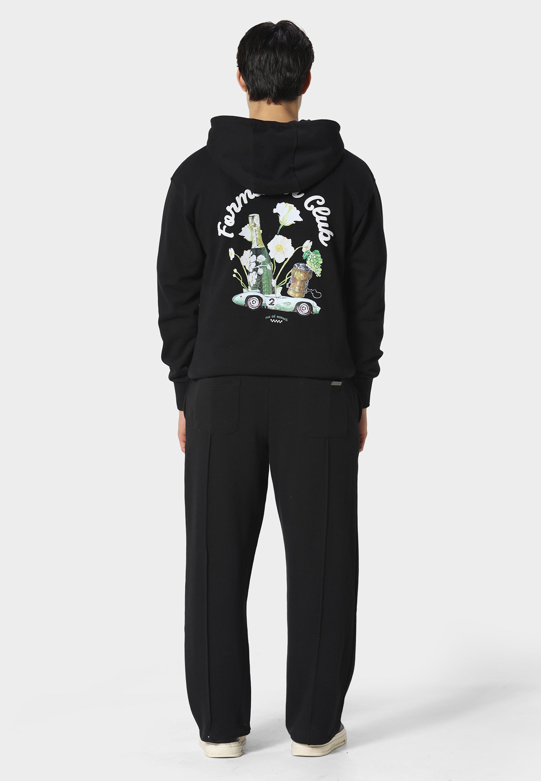 Pas De Monaco Brode Jet Black Sweatpants