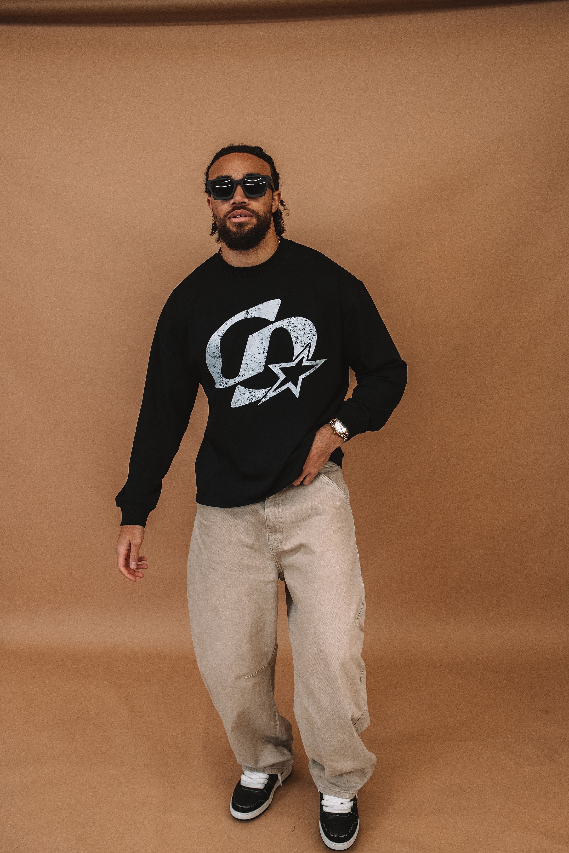 Cardair CD Star L/S Black T-Shirt