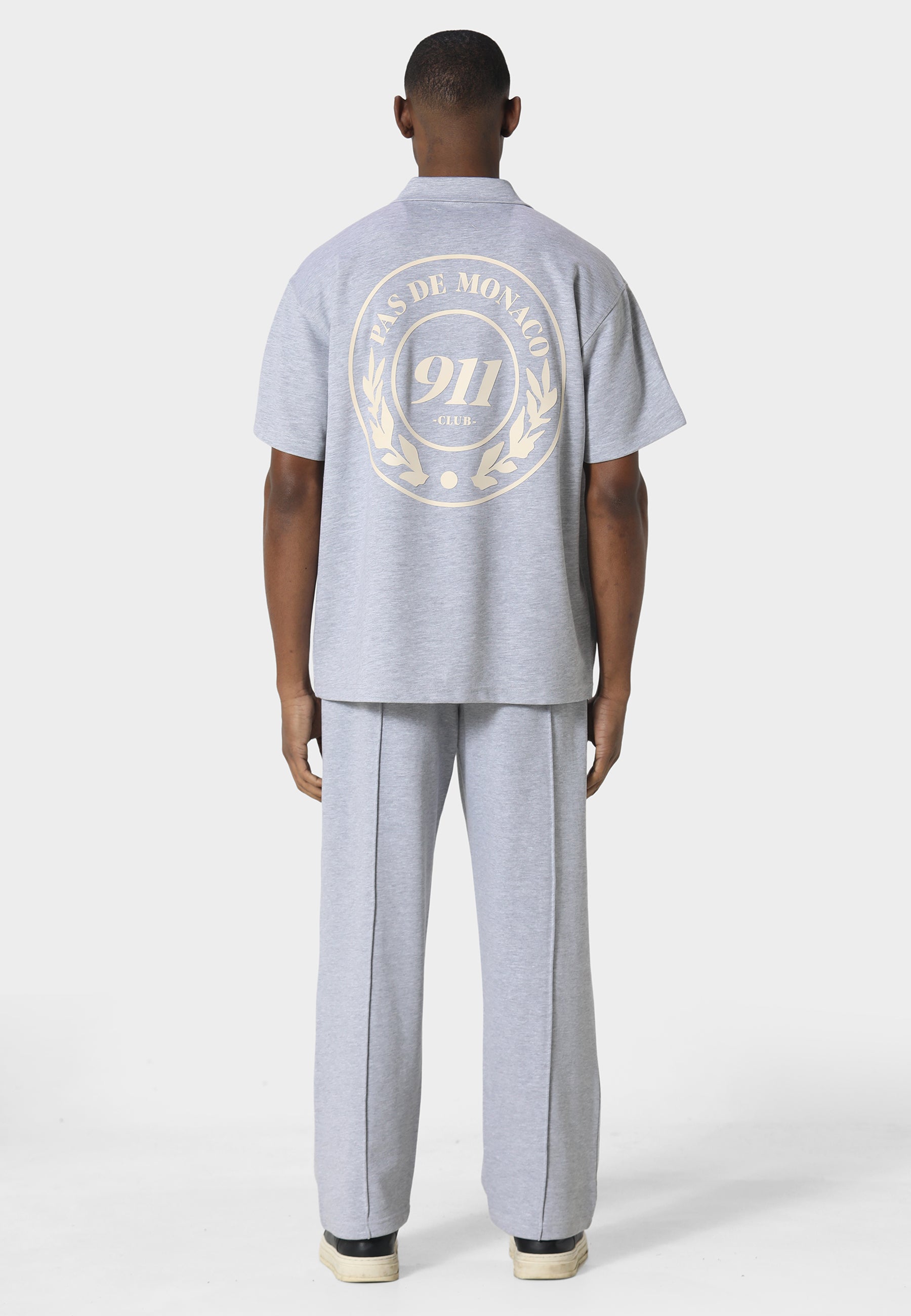 Pas De Monaco Carerra Line Marl Grey Shirt