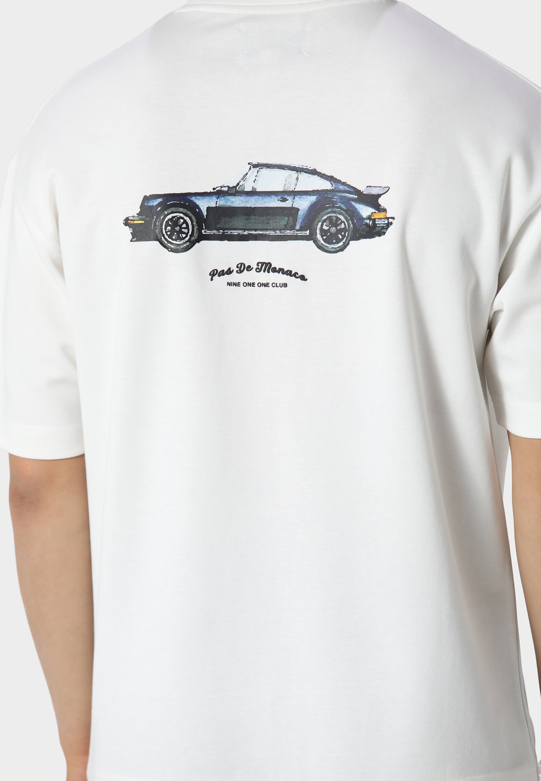 Pas De Monaco Carrera Prive Off White T-Shirt