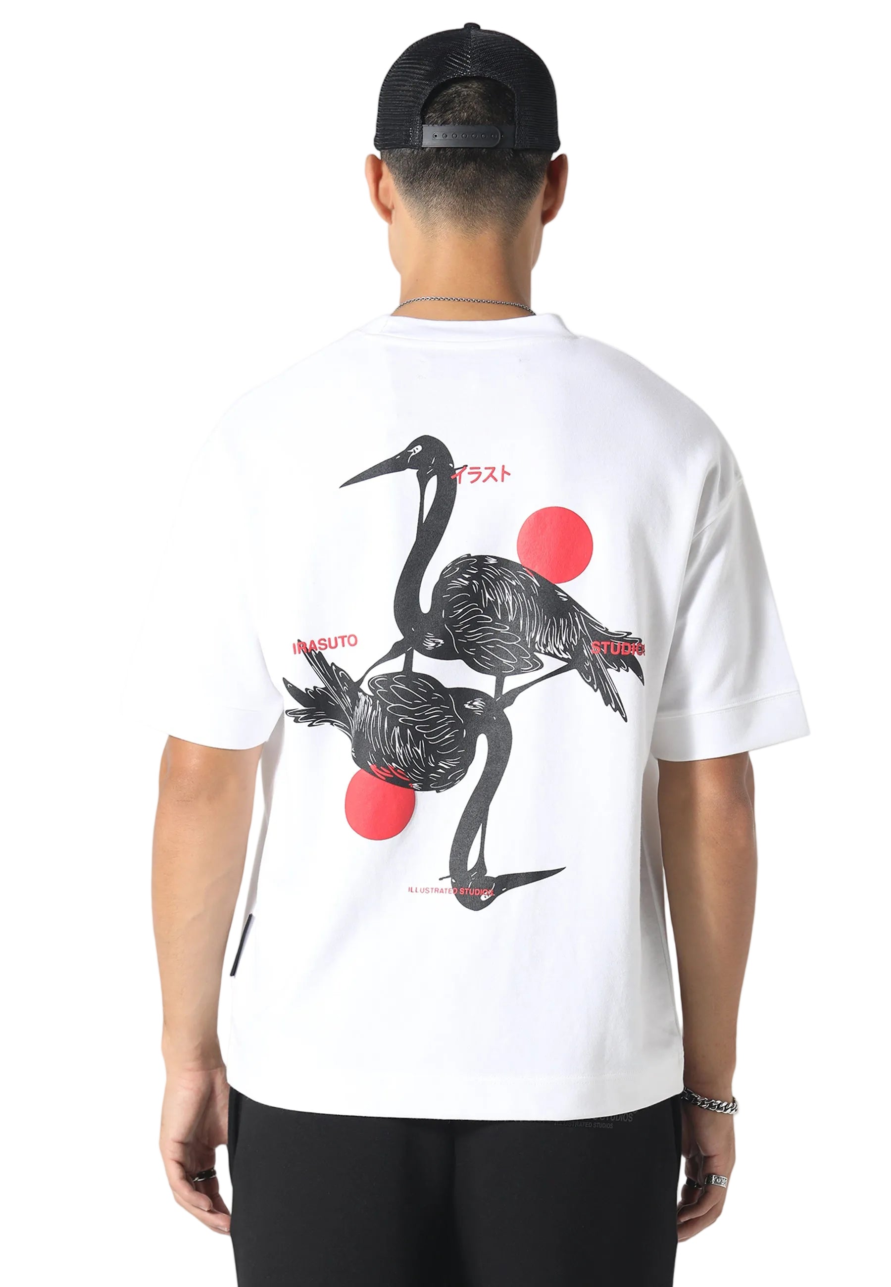Irasuto Studios Crane White T-Shirt