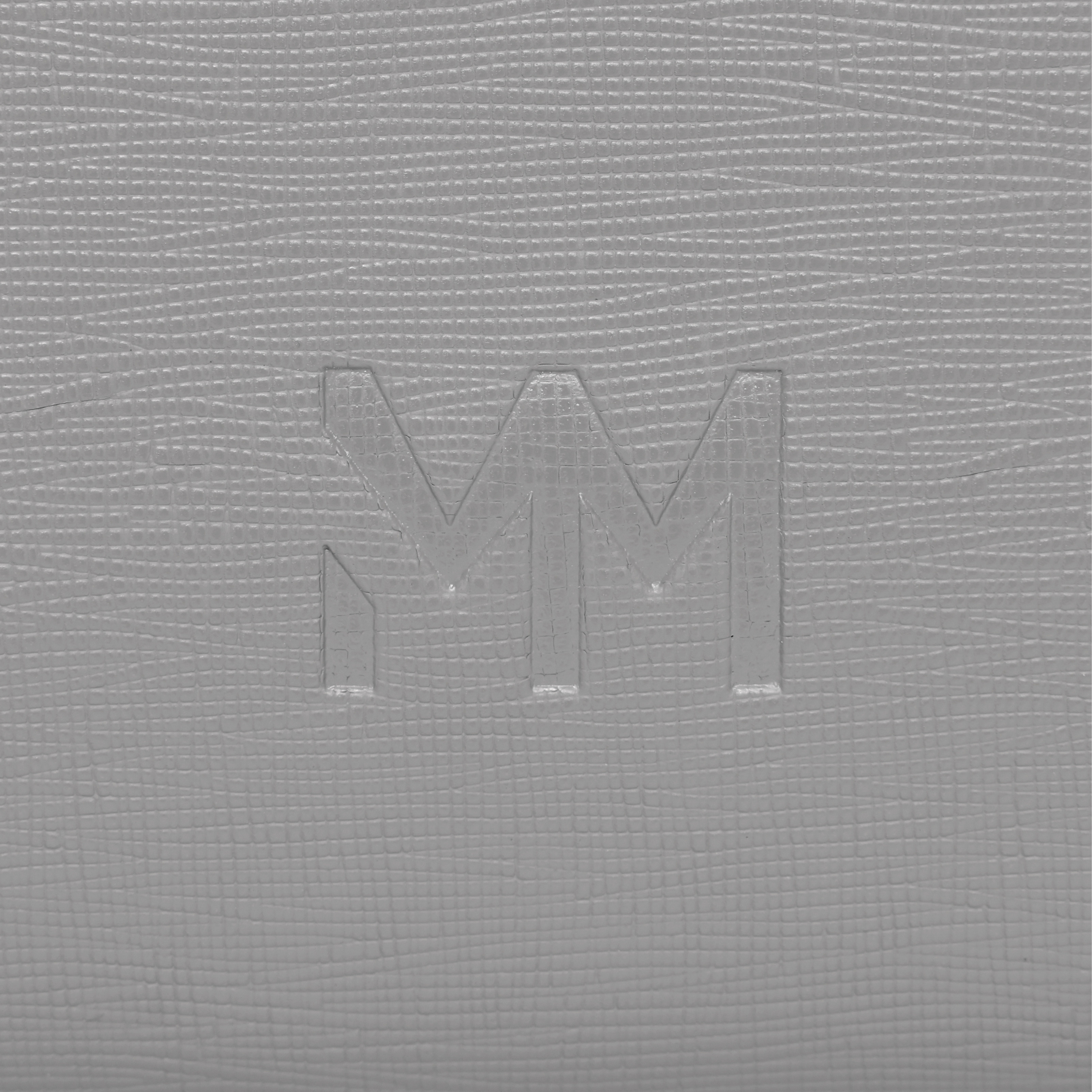 MM London Nardo Saffiano Grey Clutch Bag
