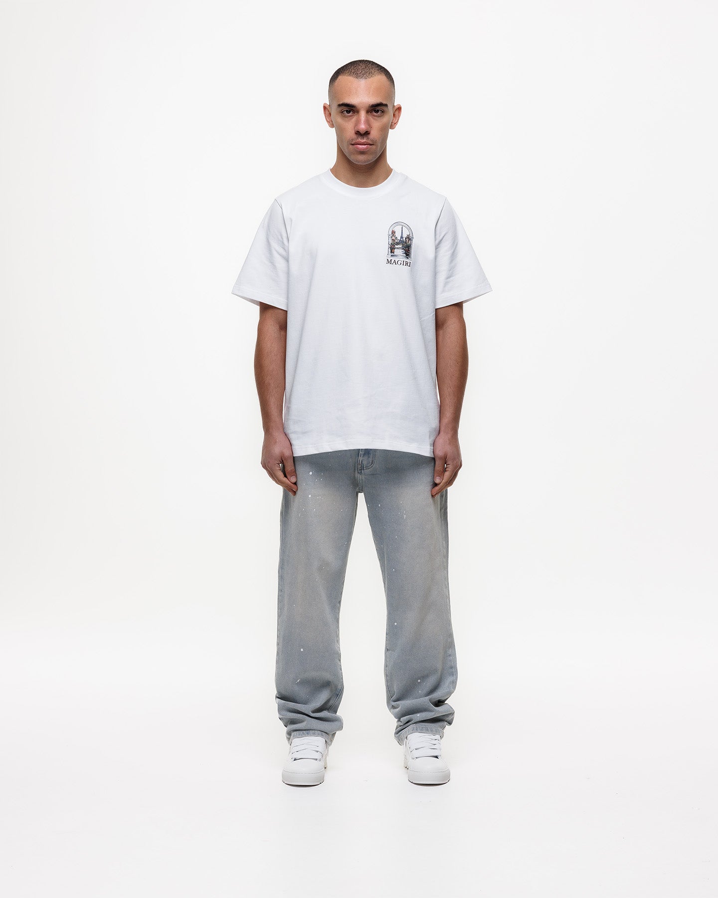 MAGIRI Core Painted Straight Blue Jeans