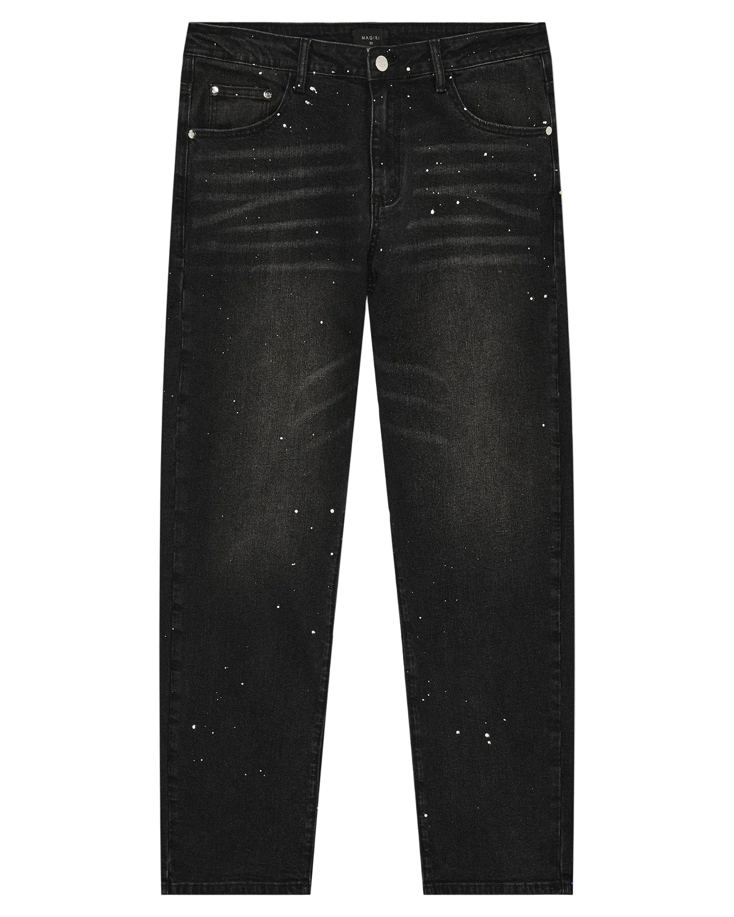 MAGIRI Core Painted Straight Black Jeans