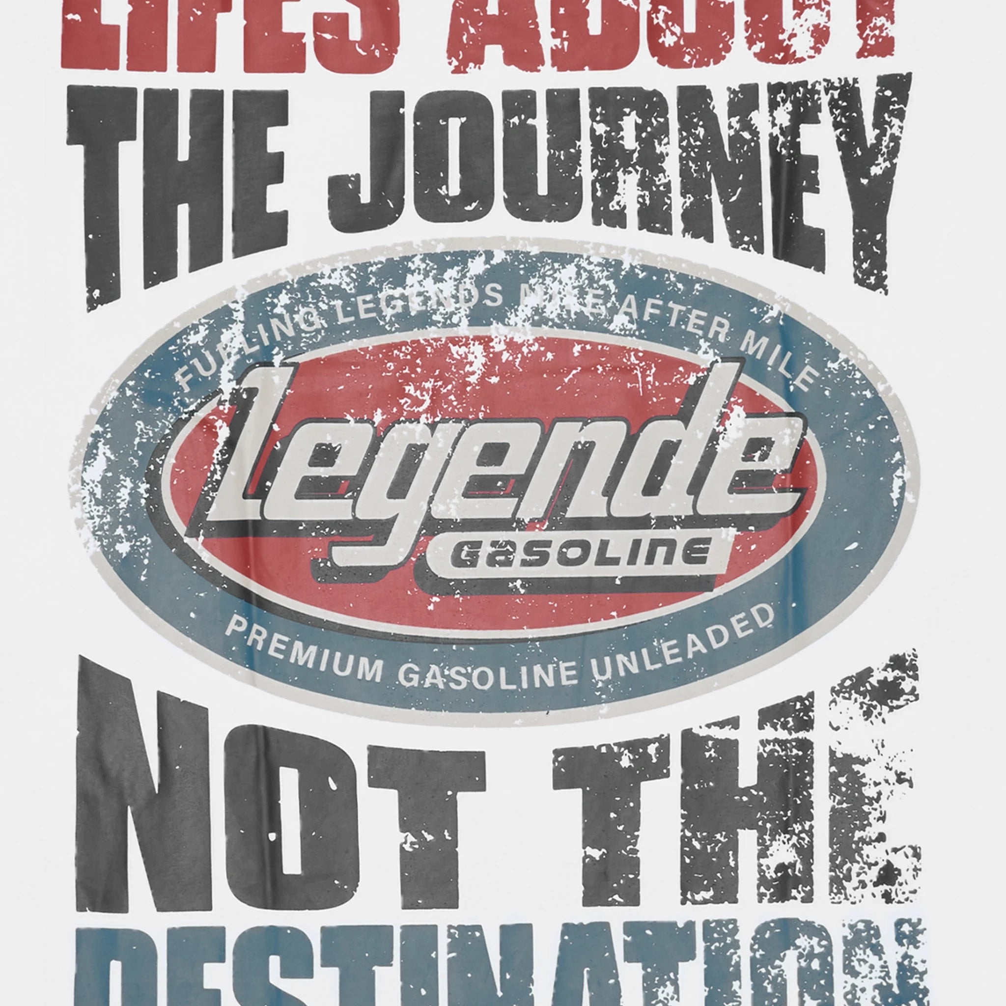 Front logo view of Légende Paris Destination White T Shirt