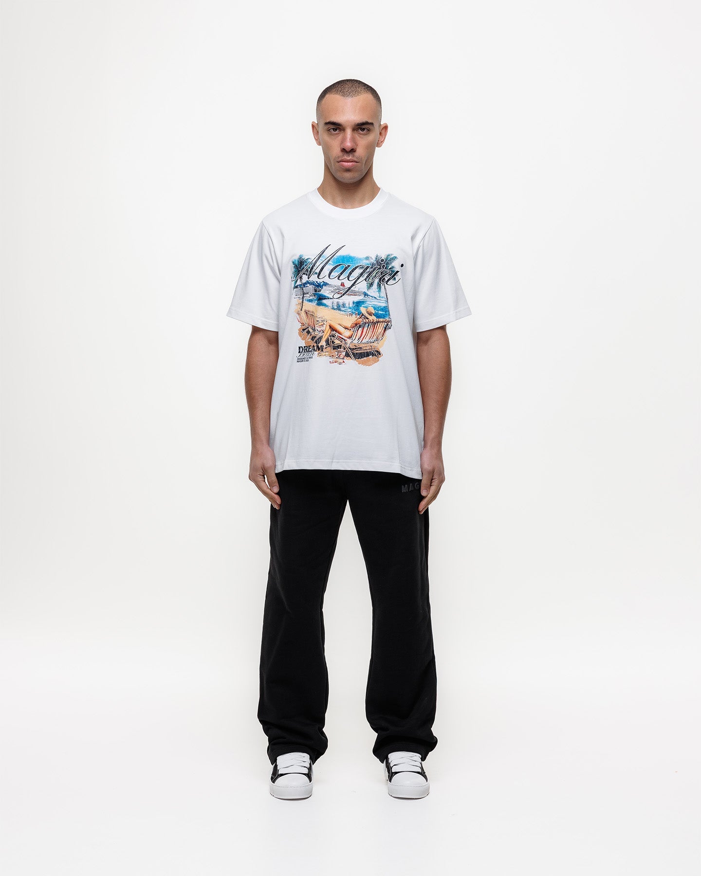 MAGIRI Dream Beach Printed White T-Shirt