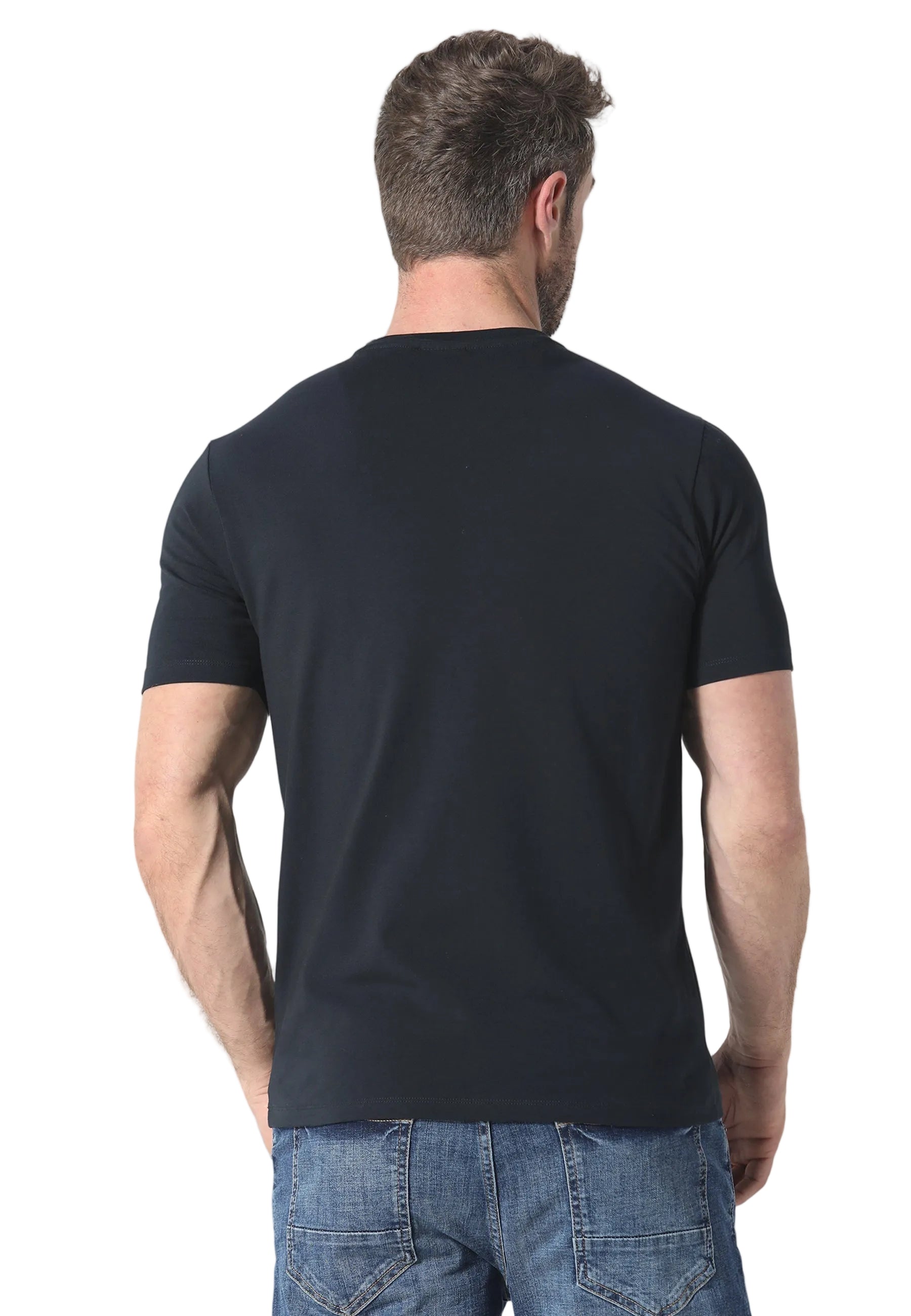 Back View of 883 Police Dover Navy T-Shirt