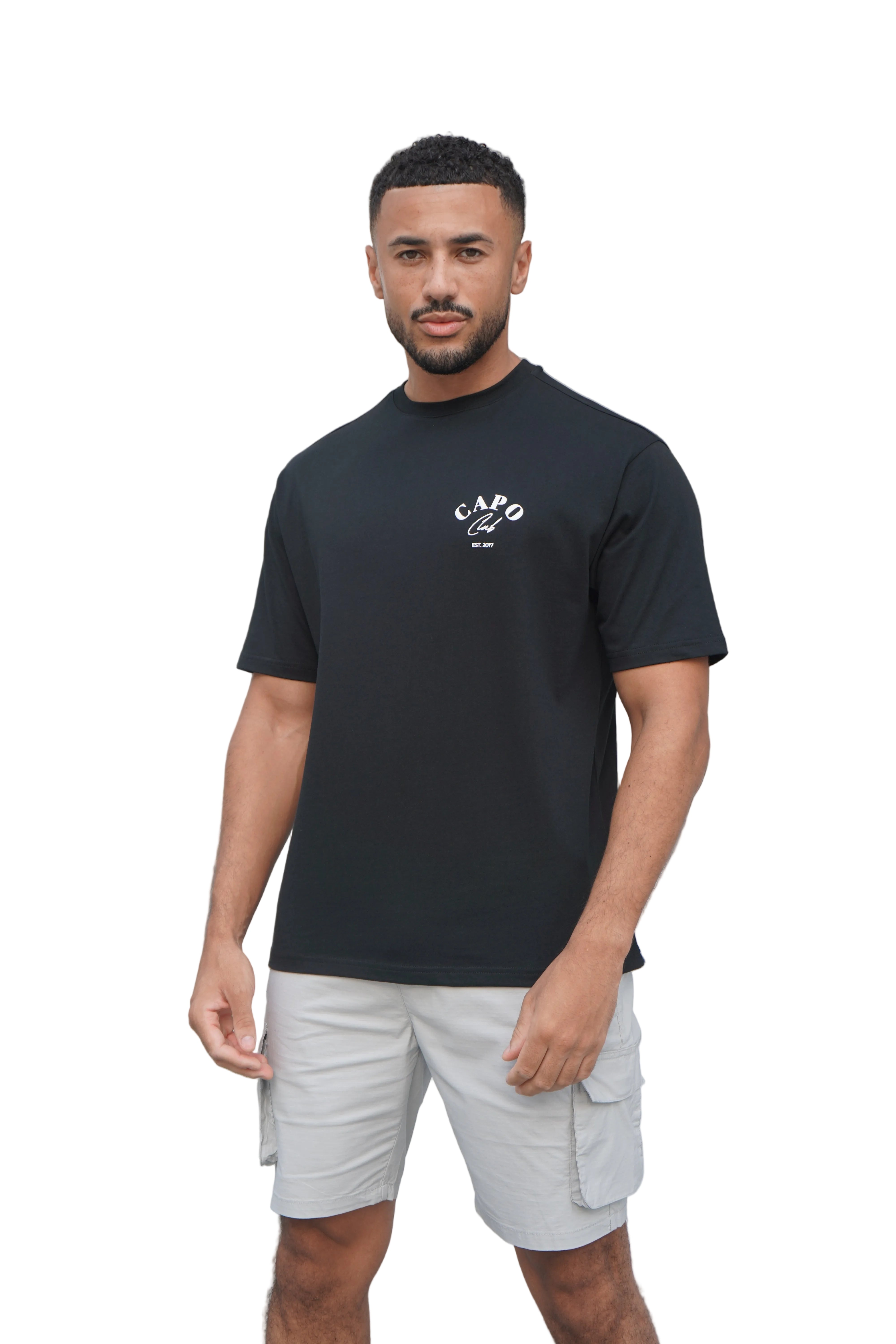 CAPO Beach Club T-Shirt Black White