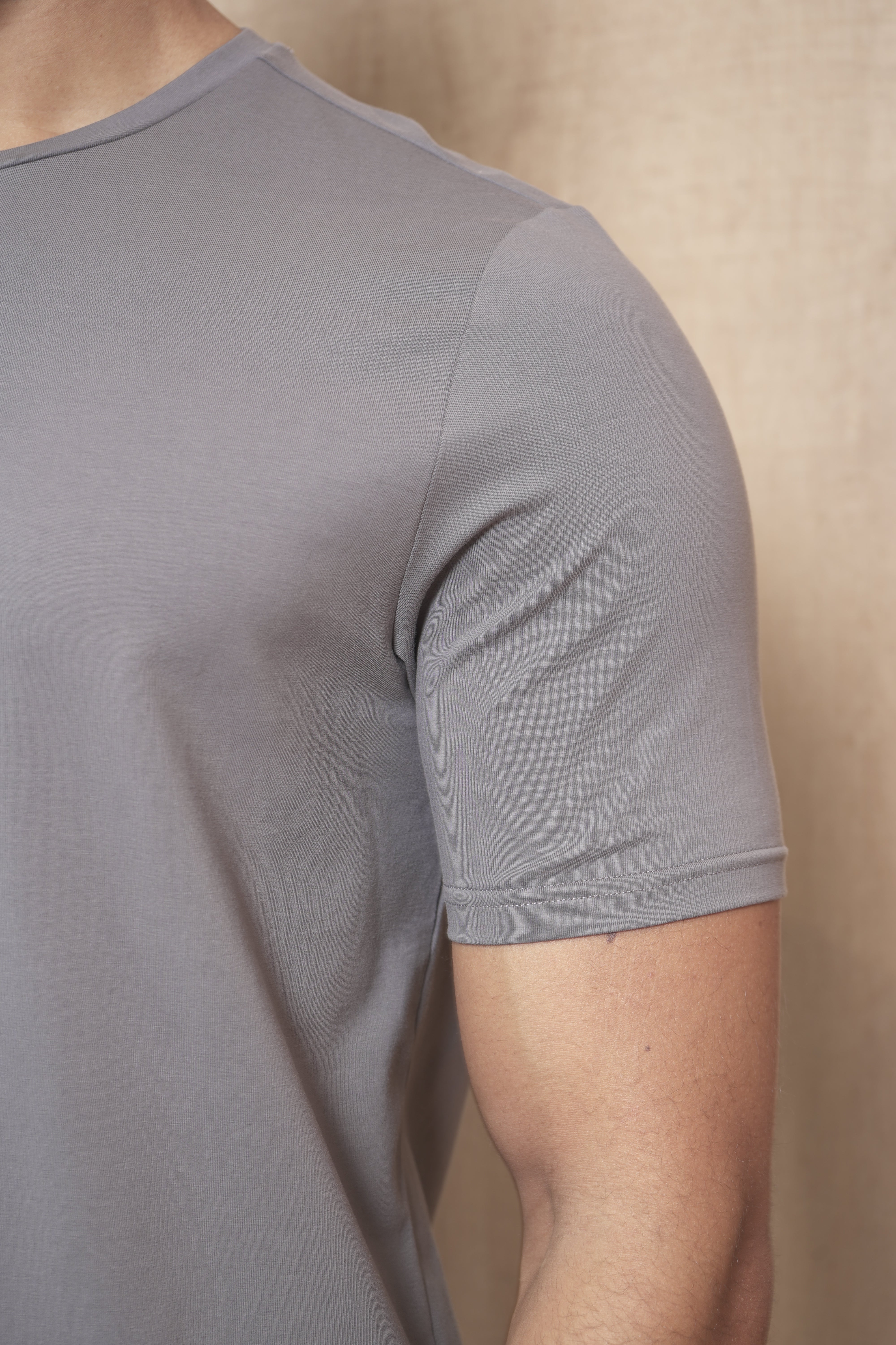 CAPO Every Day Crew Neck Cotton Slate Grey T-Shirt