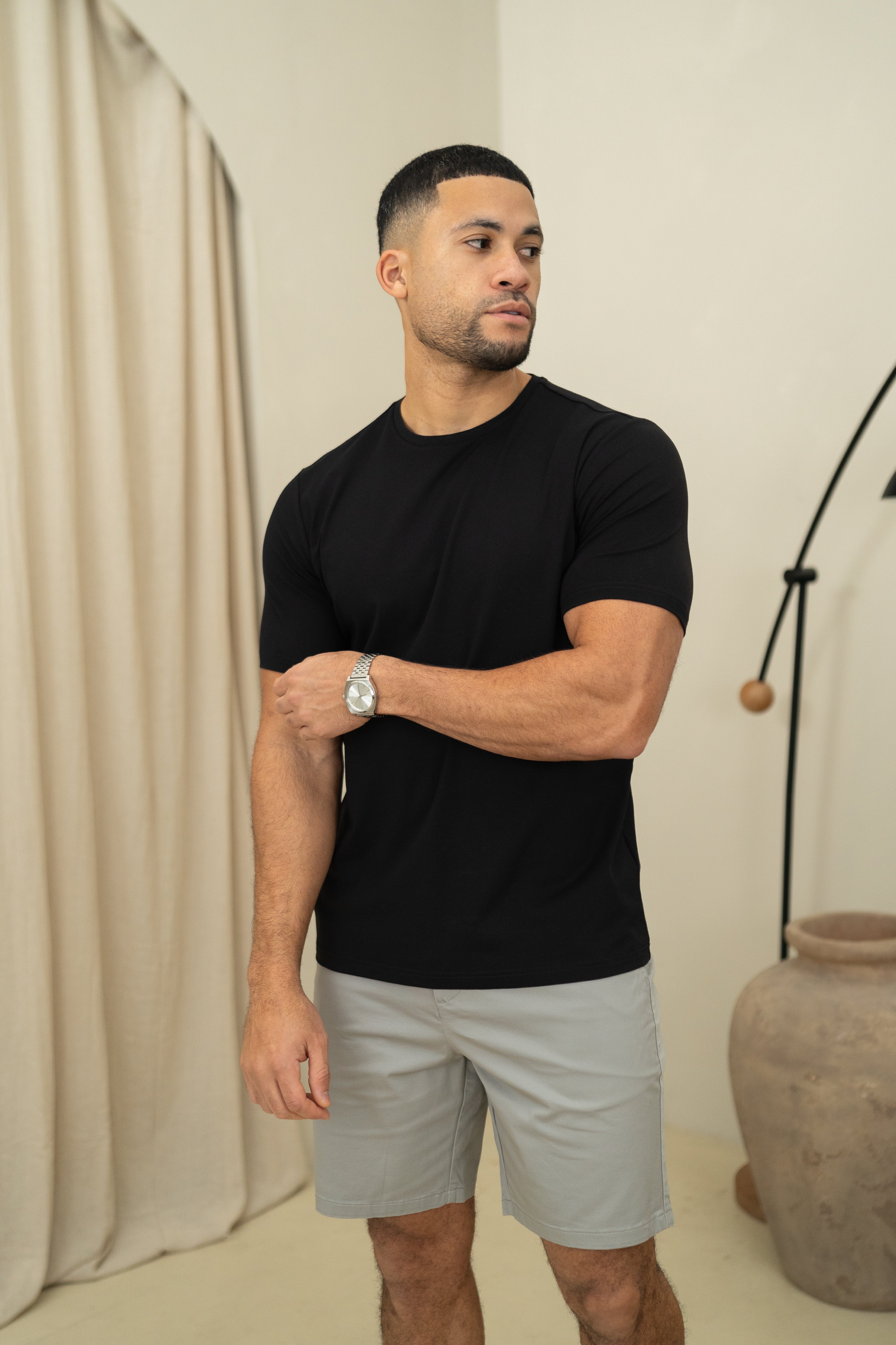CAPO Every Day Crew Neck Black T-Shirt