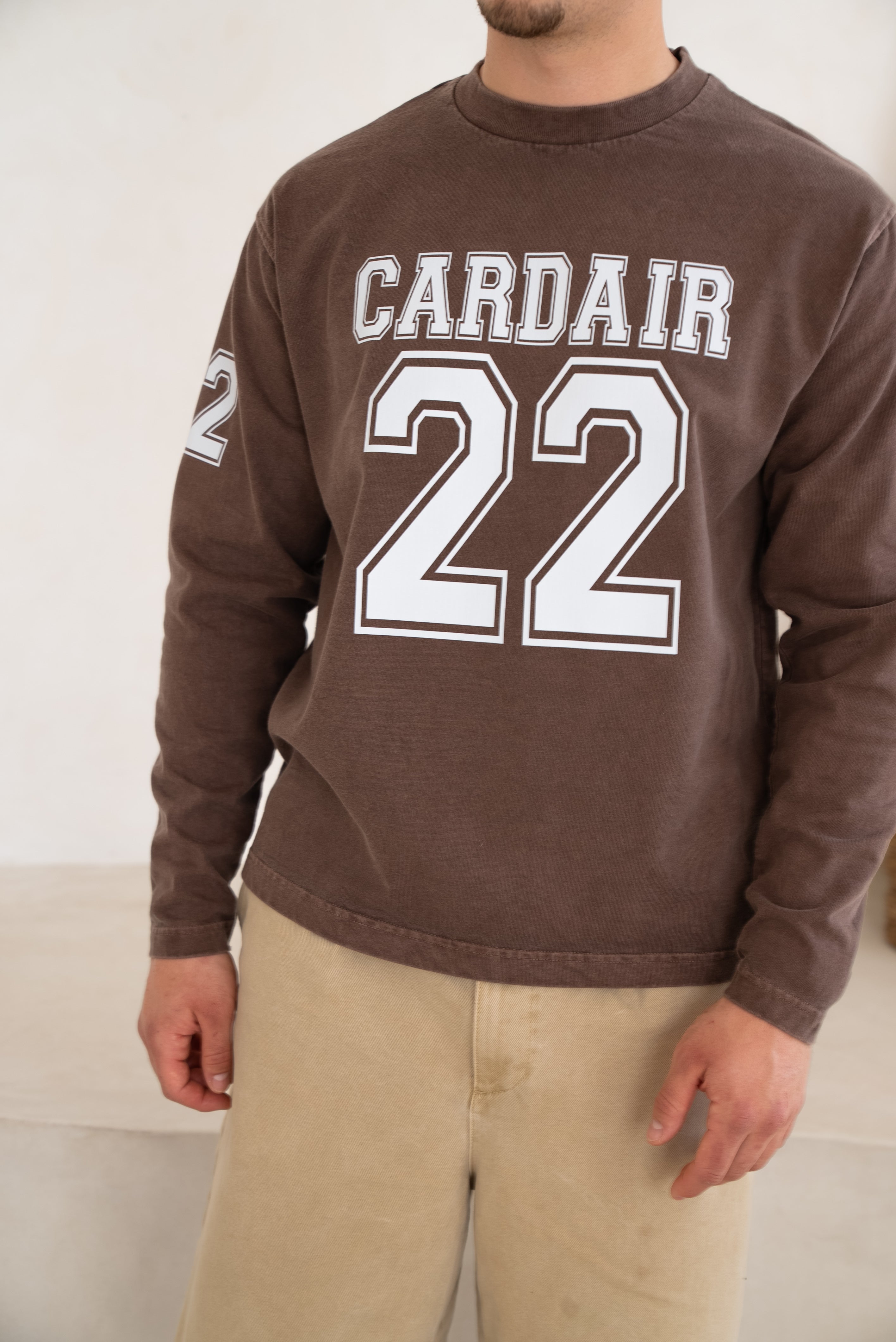Cardair Varsity L/S Brown T-Shirt