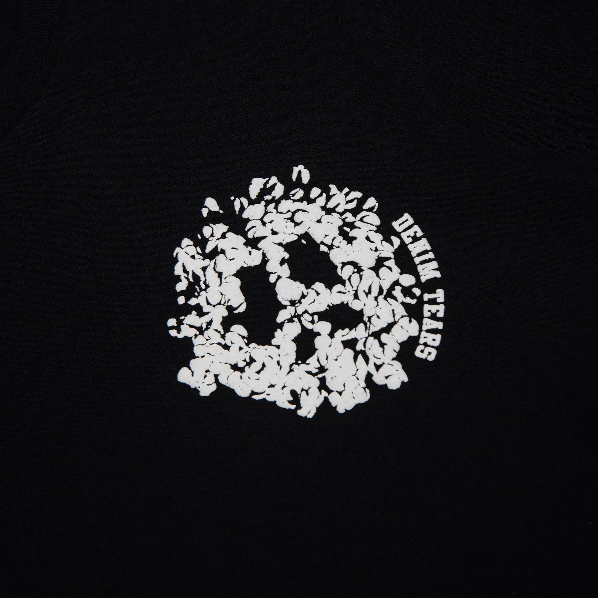 Logo view of Denim Tears Denim University Black T Shirt