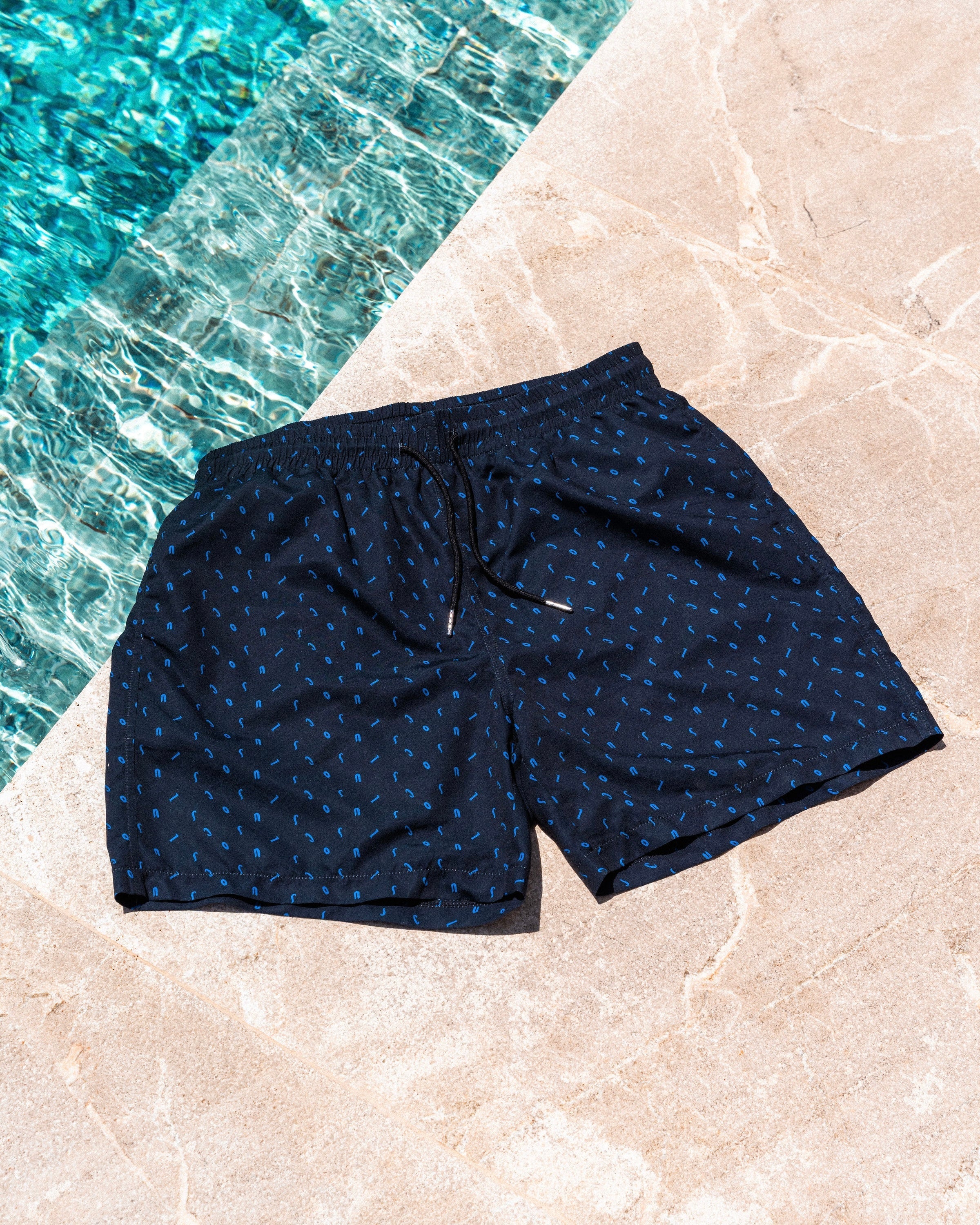 Coszus Blueprint Blue Swim Shorts