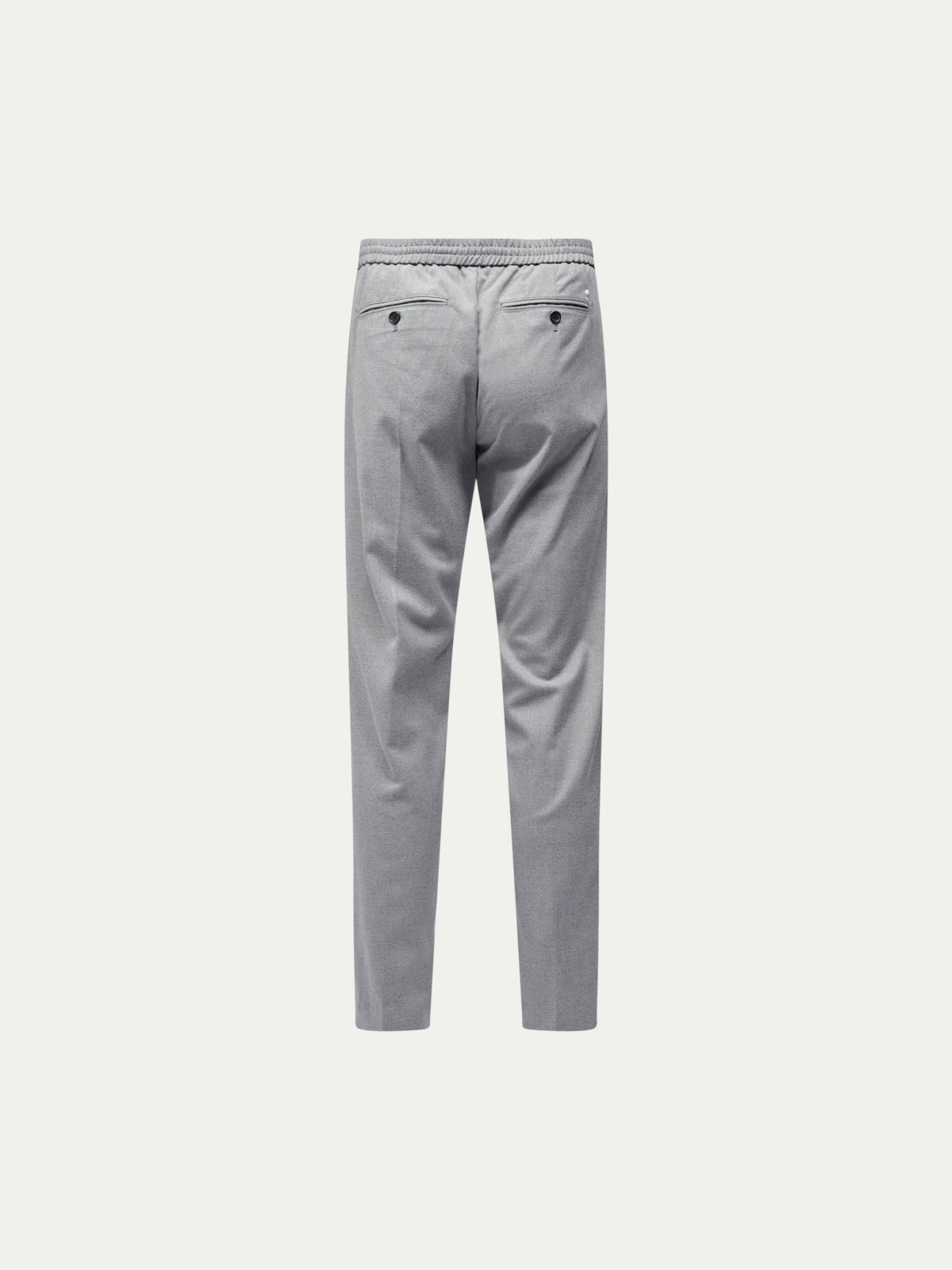 Peckham Rye Flannel Light Grey Marl Tech Drawstring Trousers