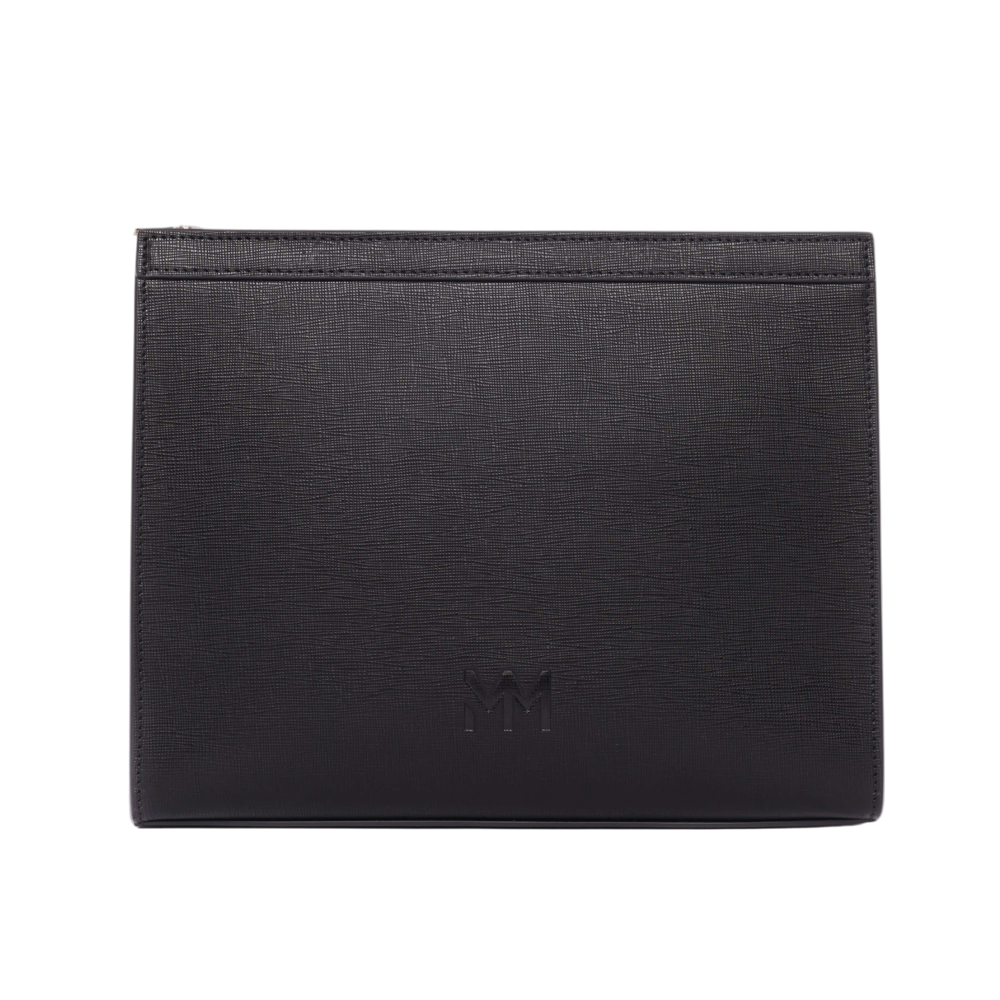 MM London Saffiano Black Clutch Bag