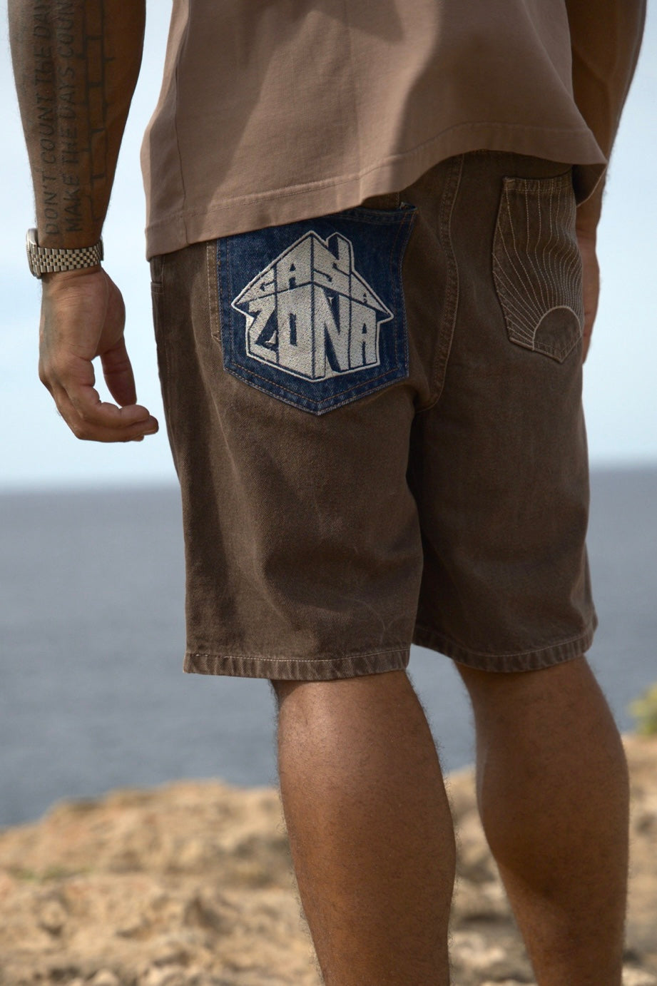 Last Lesson Casazøna Brown Shorts
