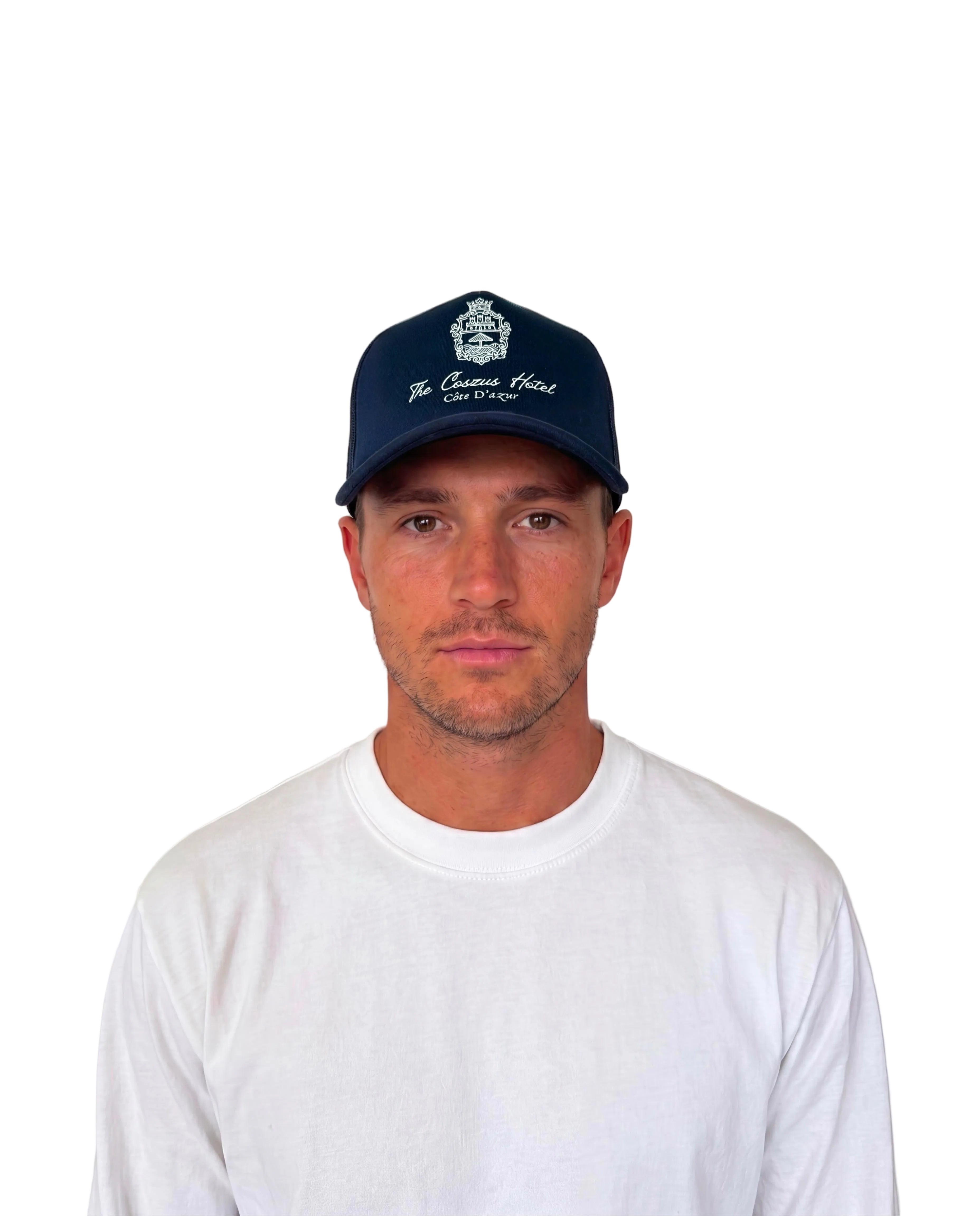 Coszus Hotel Trucker Black Trucker Cap