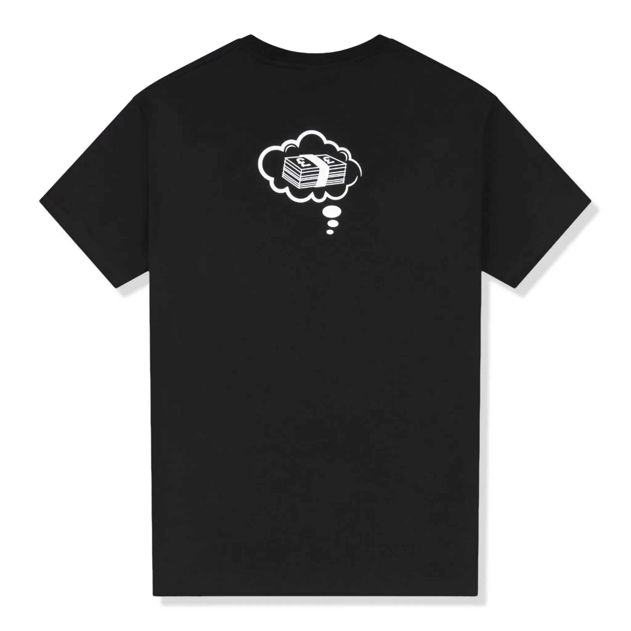 Back view of Fully Paid Dreams Black White Oversized T Shirt