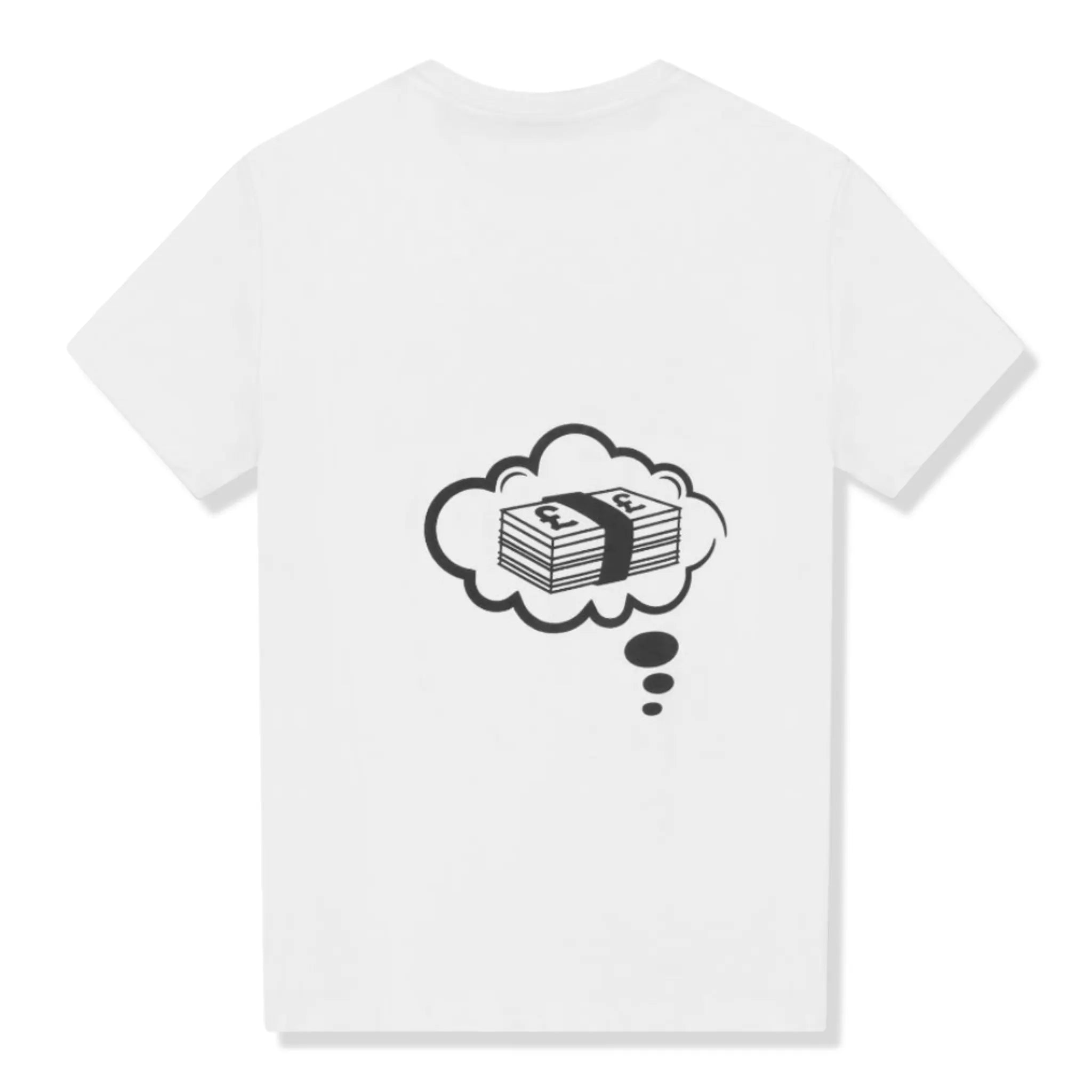 Back view of Fully Paid Dreams Black White Oversized T Shirt