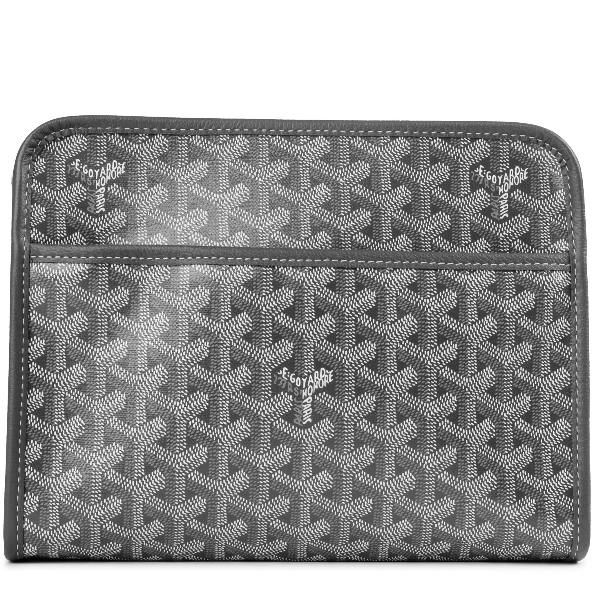 Front view of Goyard Jouvence MM Grey Washbag