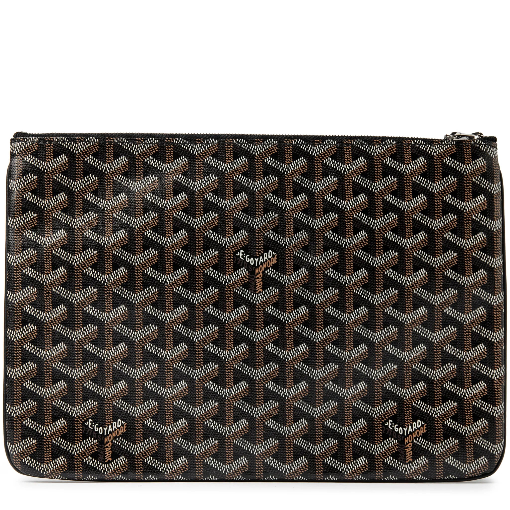 Back view of Goyard Senat Pouch MM Black