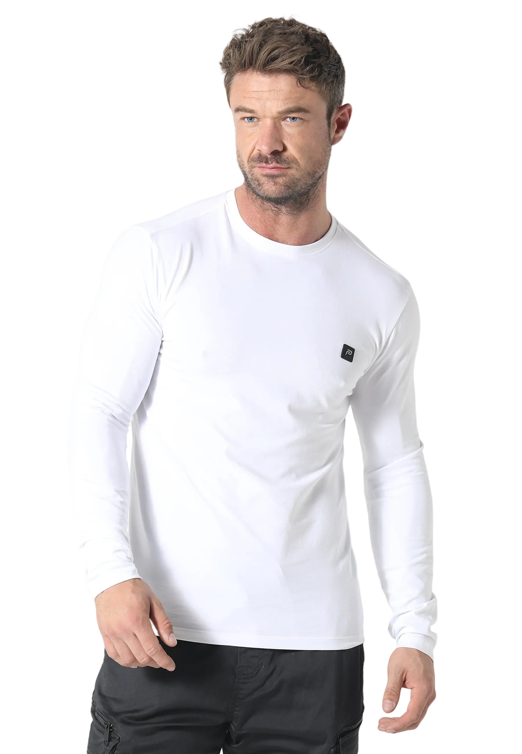 883 Police Highgate L/S White T-Shirt