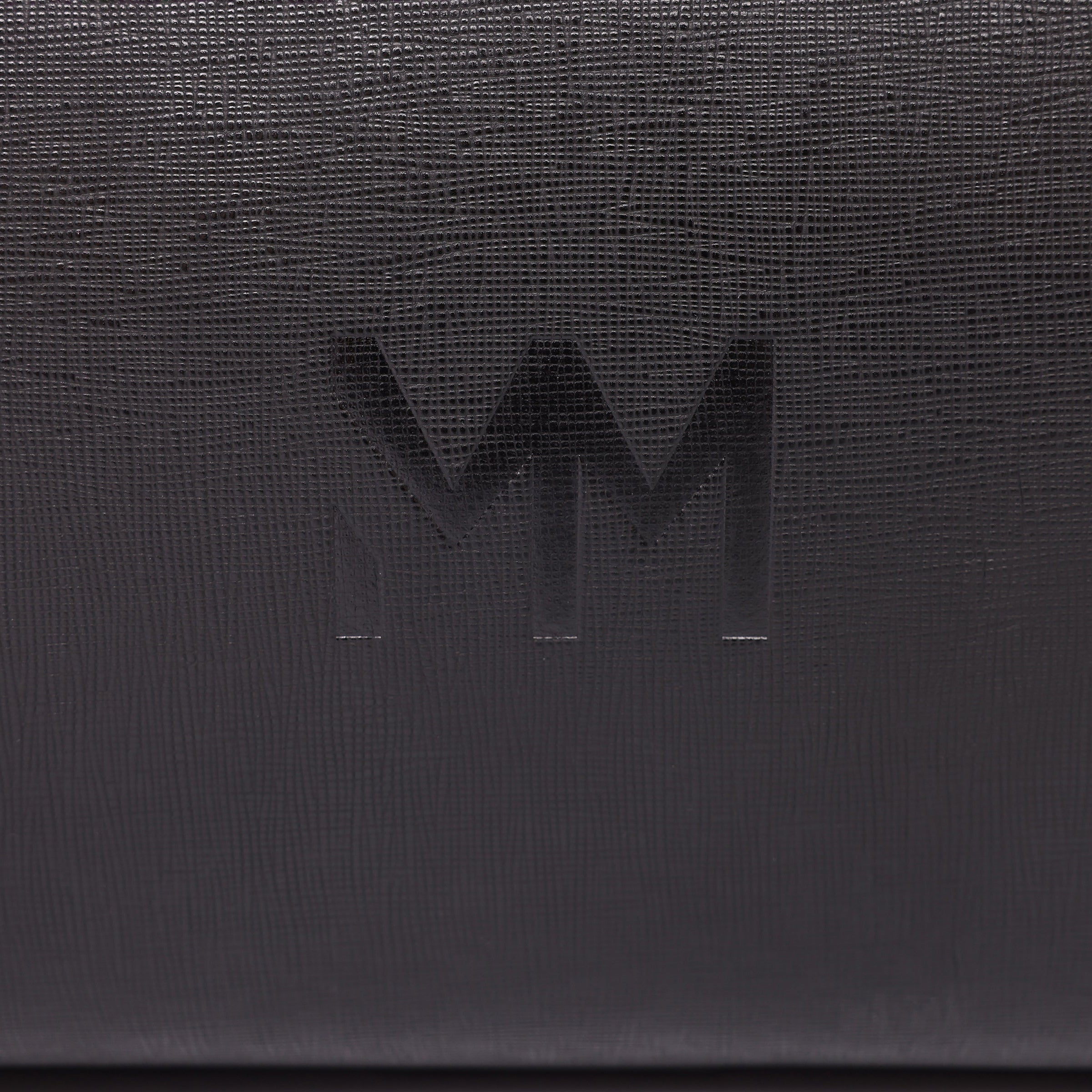 MM London Nardo Saffiano Black Duffel Bag