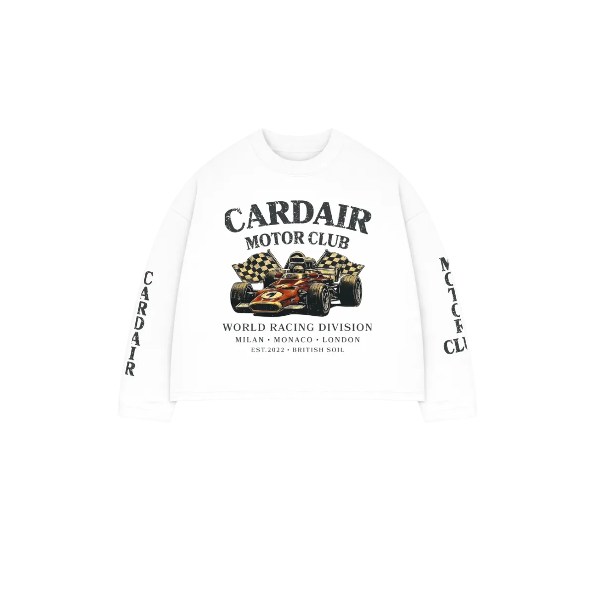 Cardair Motor Club L/S White T-Shirt
