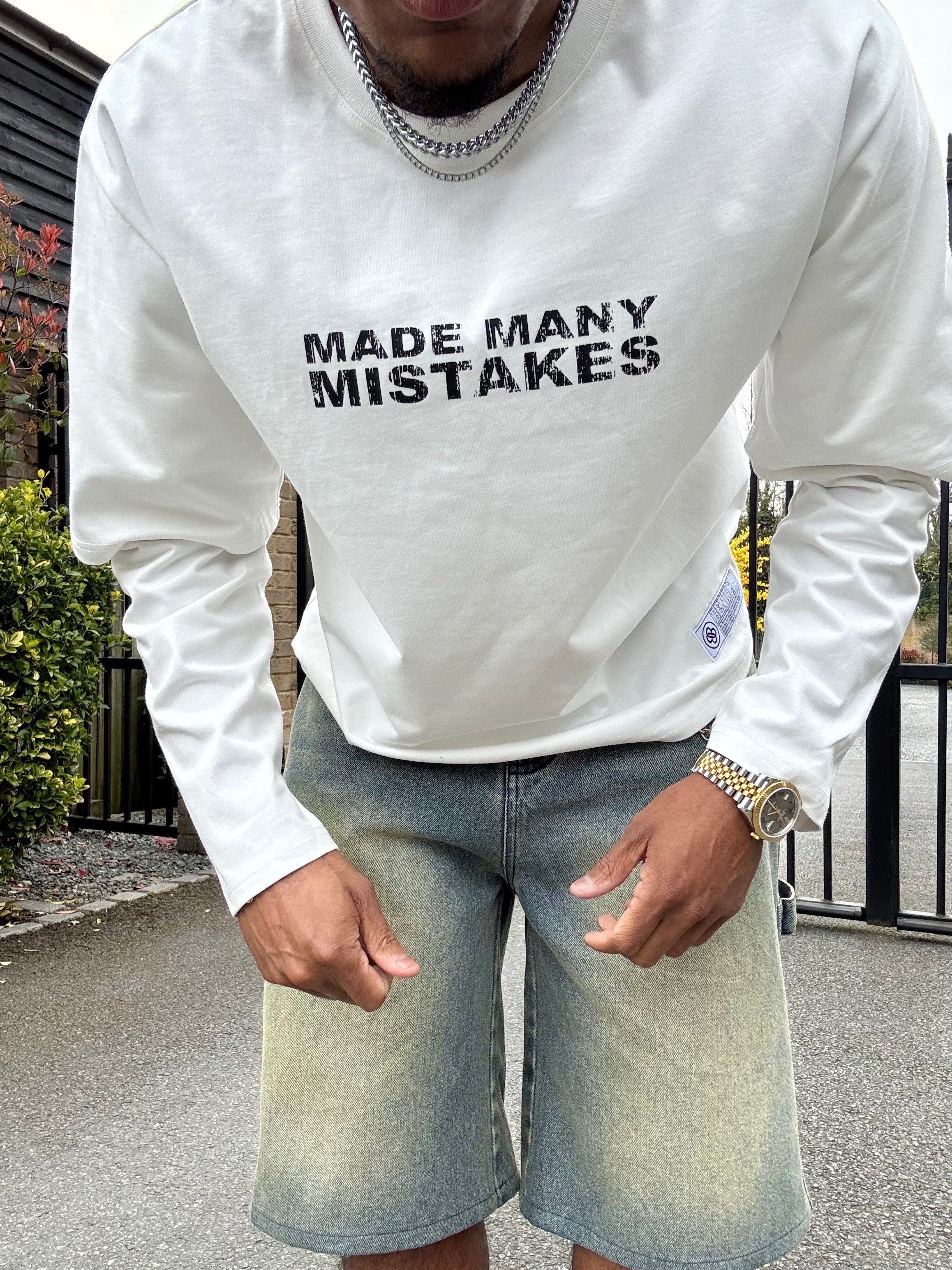 Bénir Clothing Made Many Mistakes Off White T-Shirt