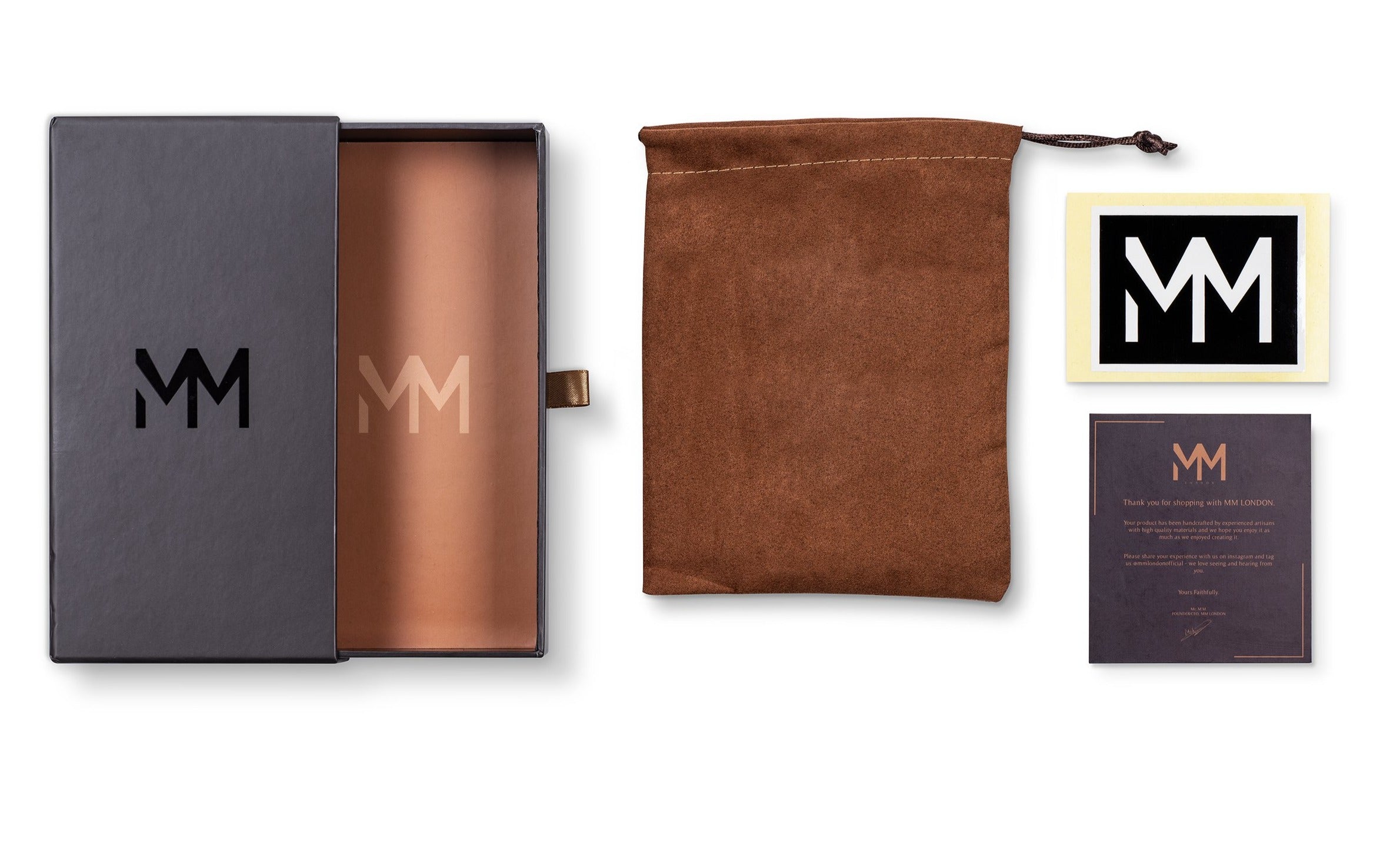 MM London Classic Crocodile Black Billfold Wallet