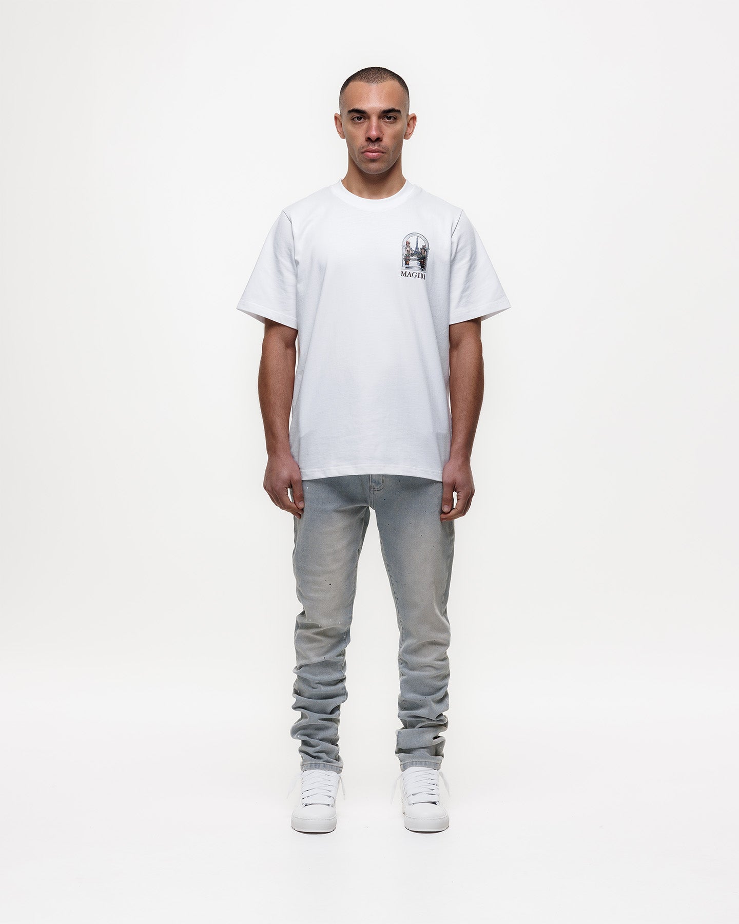 MAGIRI Painted Slim Blue Jeans