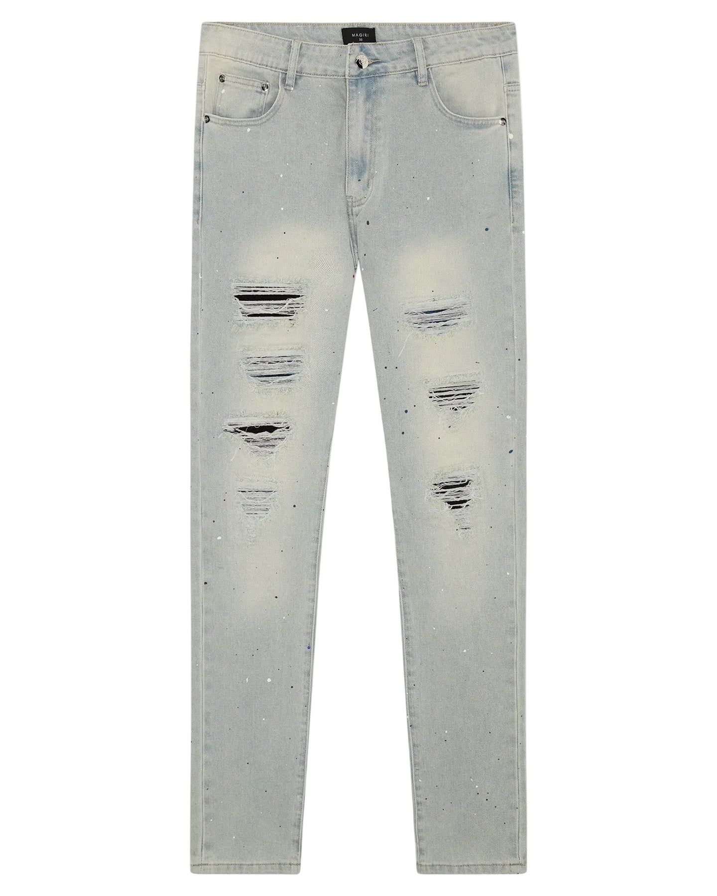 MAGIRI Ripped Indigo Slim Blue Jeans