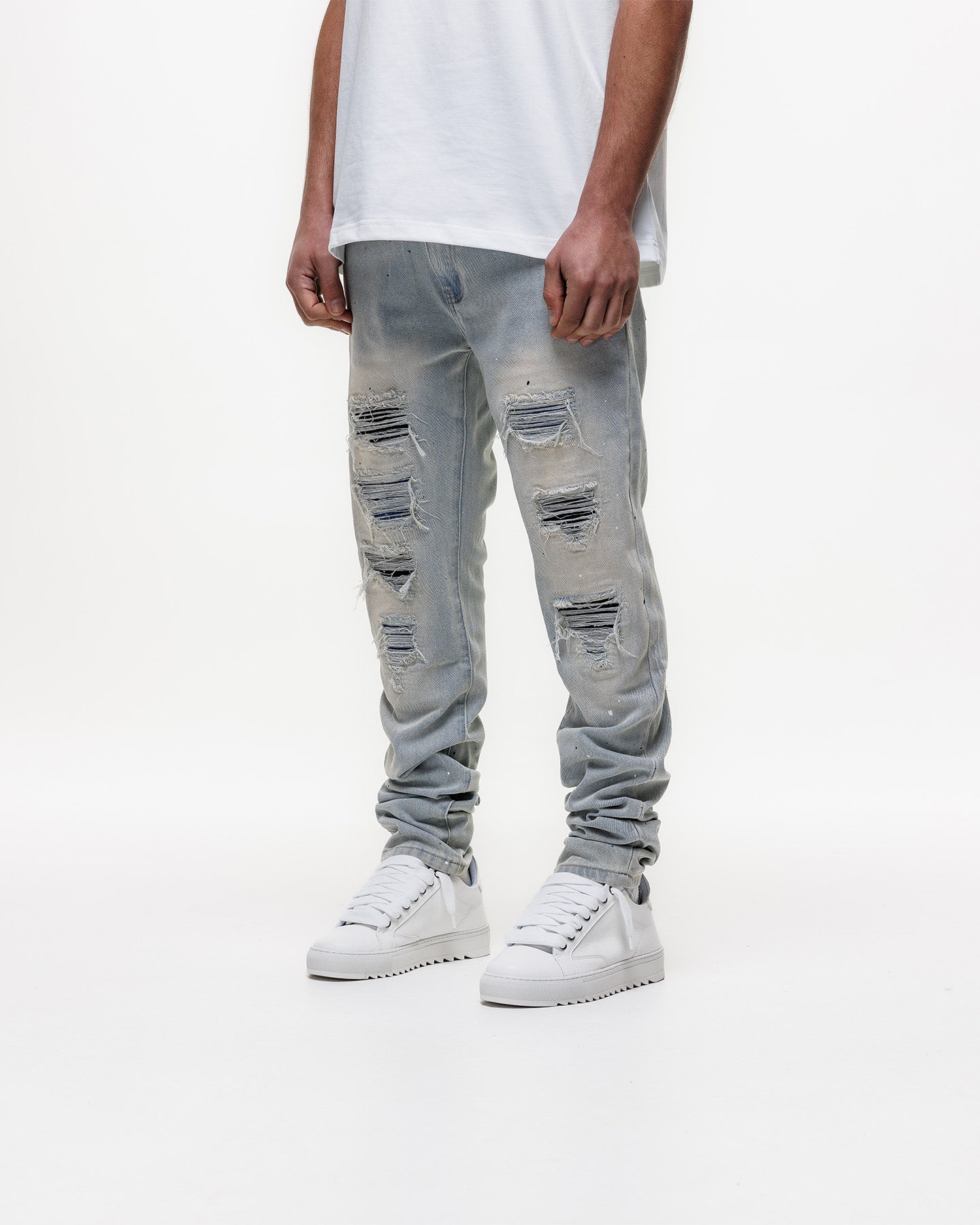 MAGIRI Ripped Indigo Slim Blue Jeans