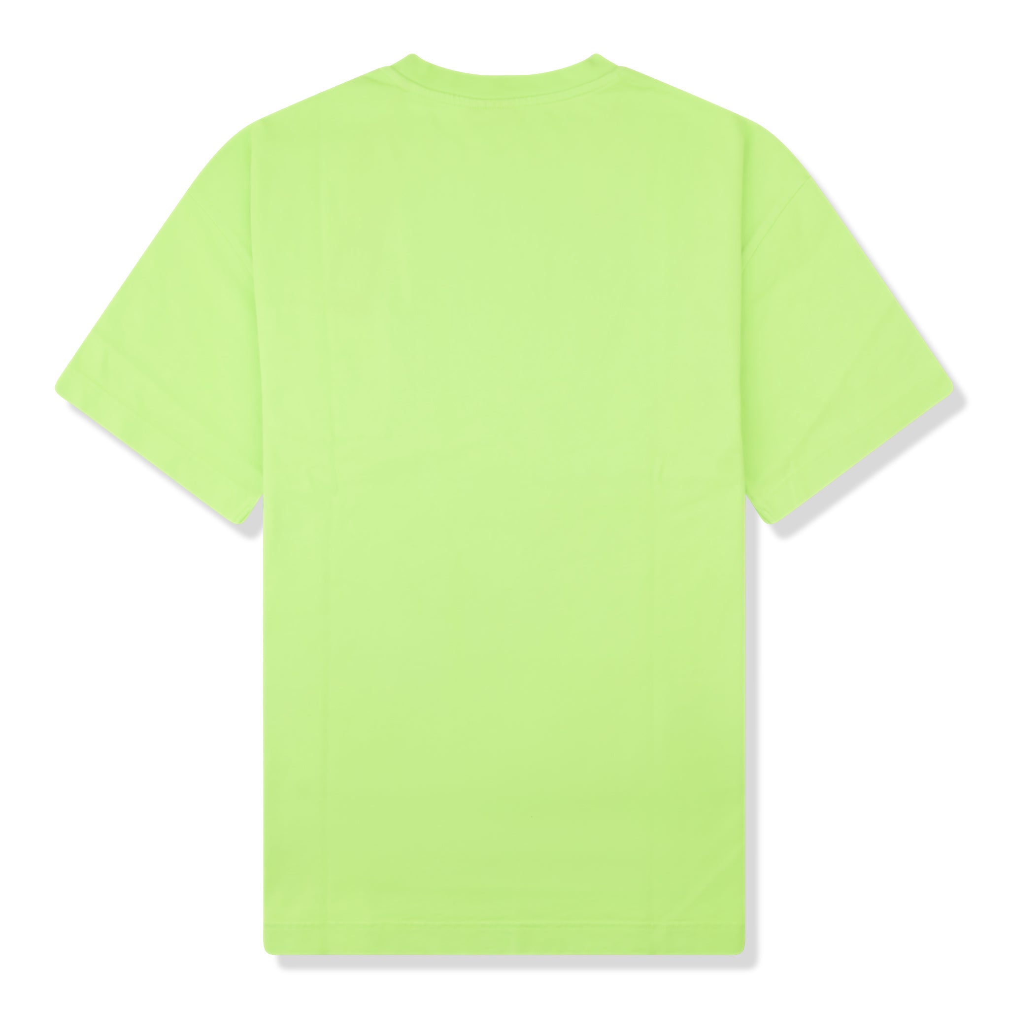 Back view of Azat Mard Les Gens T Shirt Lime Green SS23090