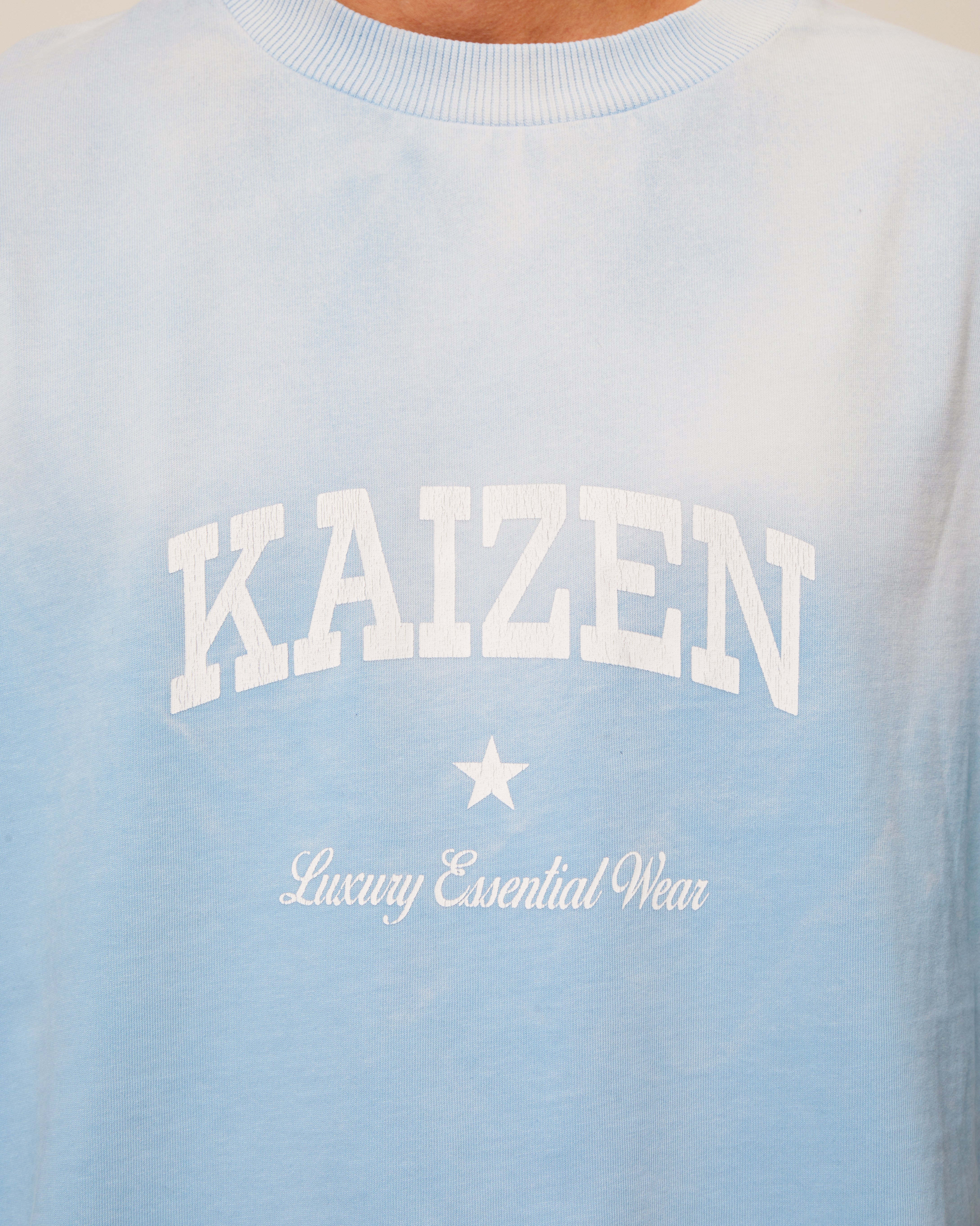 Logo view of Kaizen Market Sunfaded Blue T-shirts
